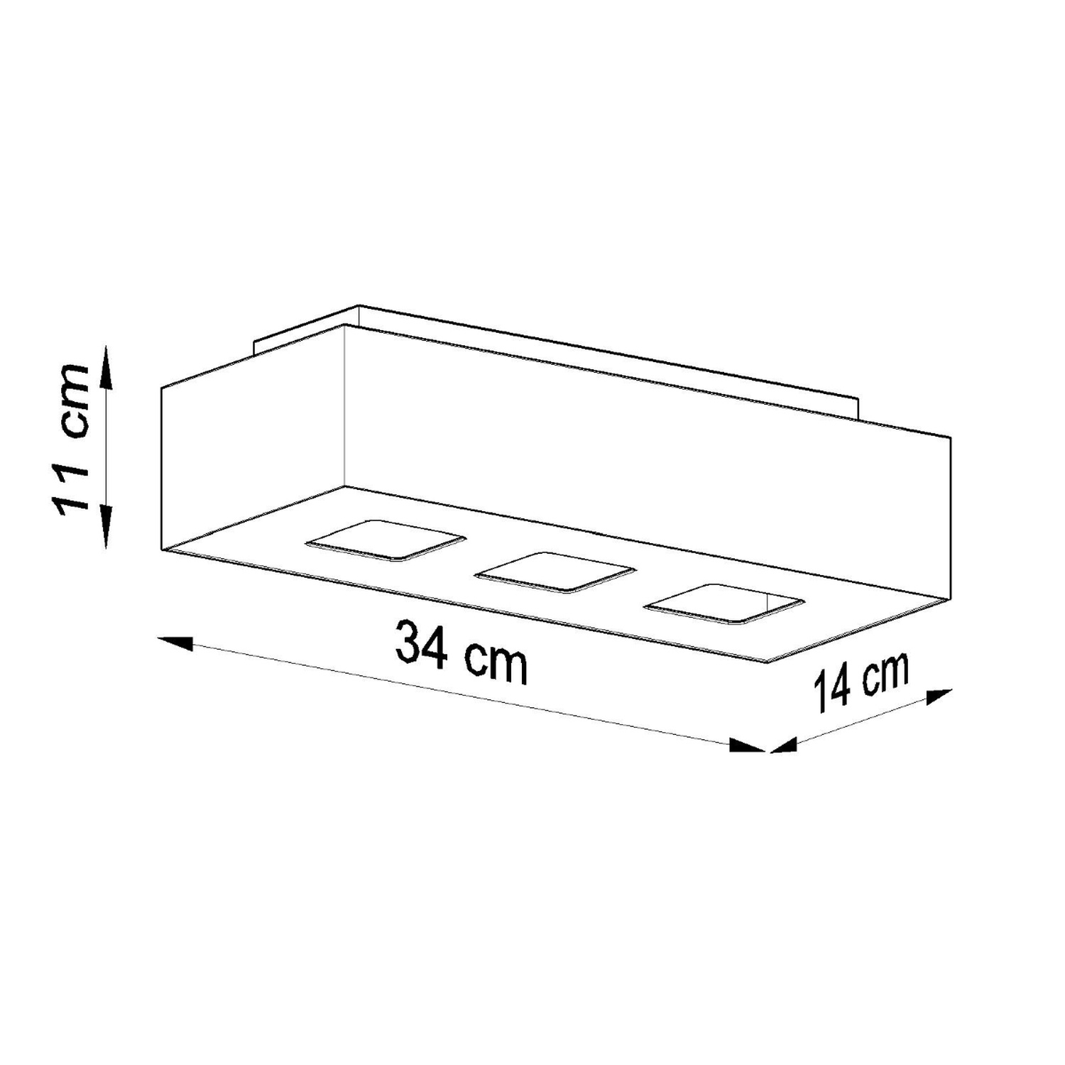 Ceiling Lamp Mono 3 Black - Thumbnail 4