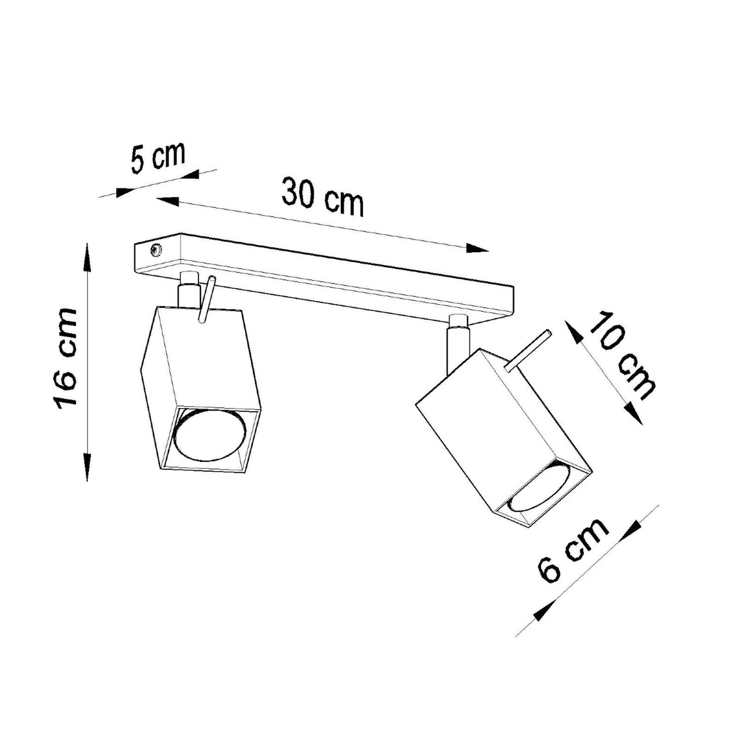 Ceiling Lamp Merida 2 White - Thumbnail 4