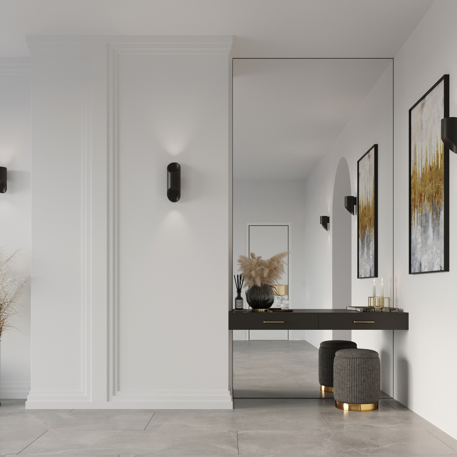 Wall Lamp Penne 20 Black - Thumbnail 6