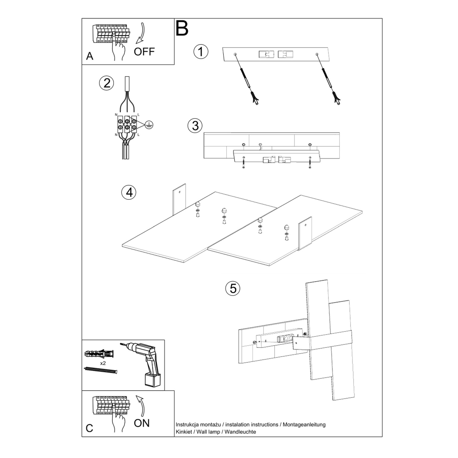 Wall Lamp Massimo Chrom - Thumbnail 5