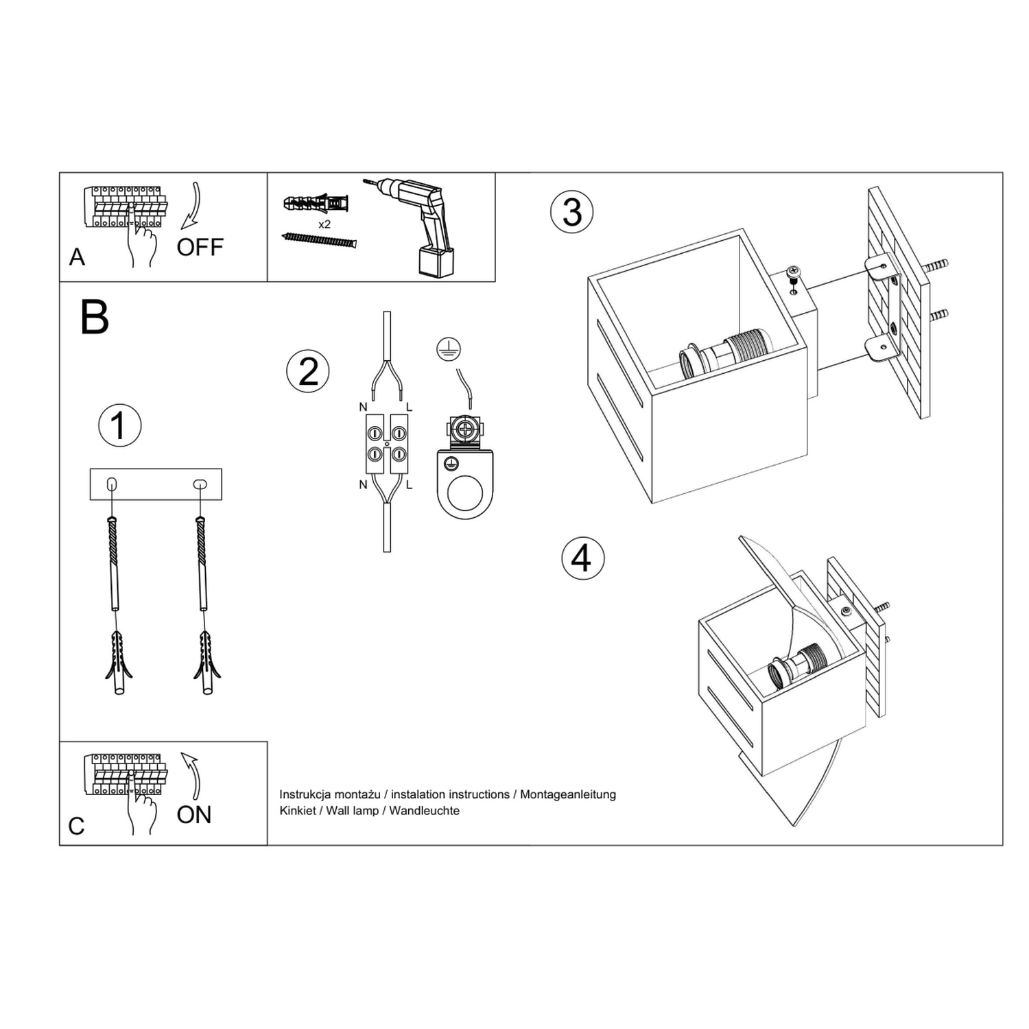 Wall Lamp Loreto Black - Thumbnail 7