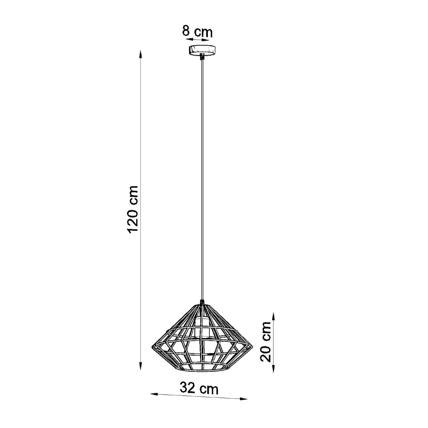 Pendant Lamp Umberto Black - Thumbnail 4