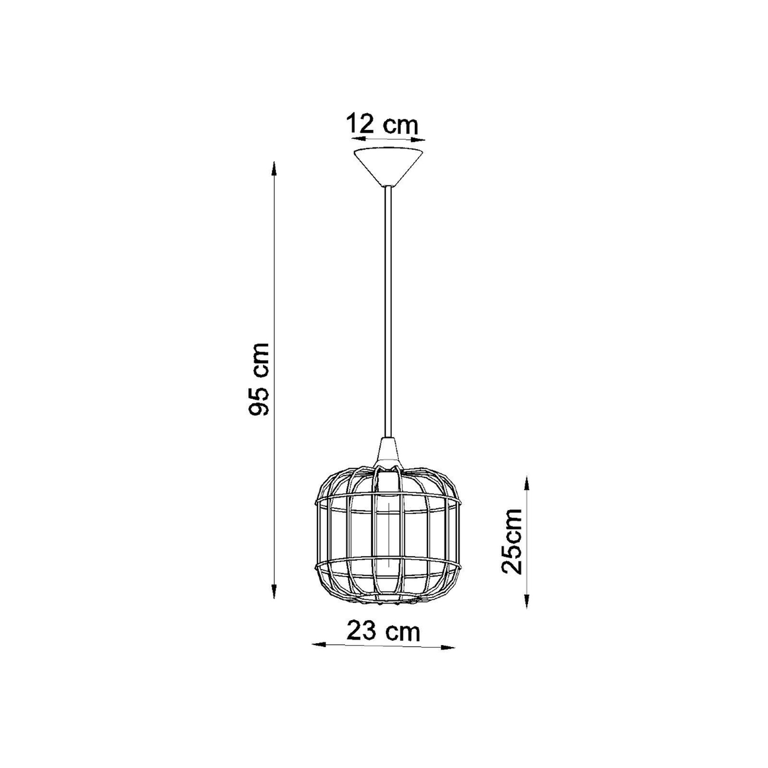 Pendant Lamp Celta Black - Thumbnail 4