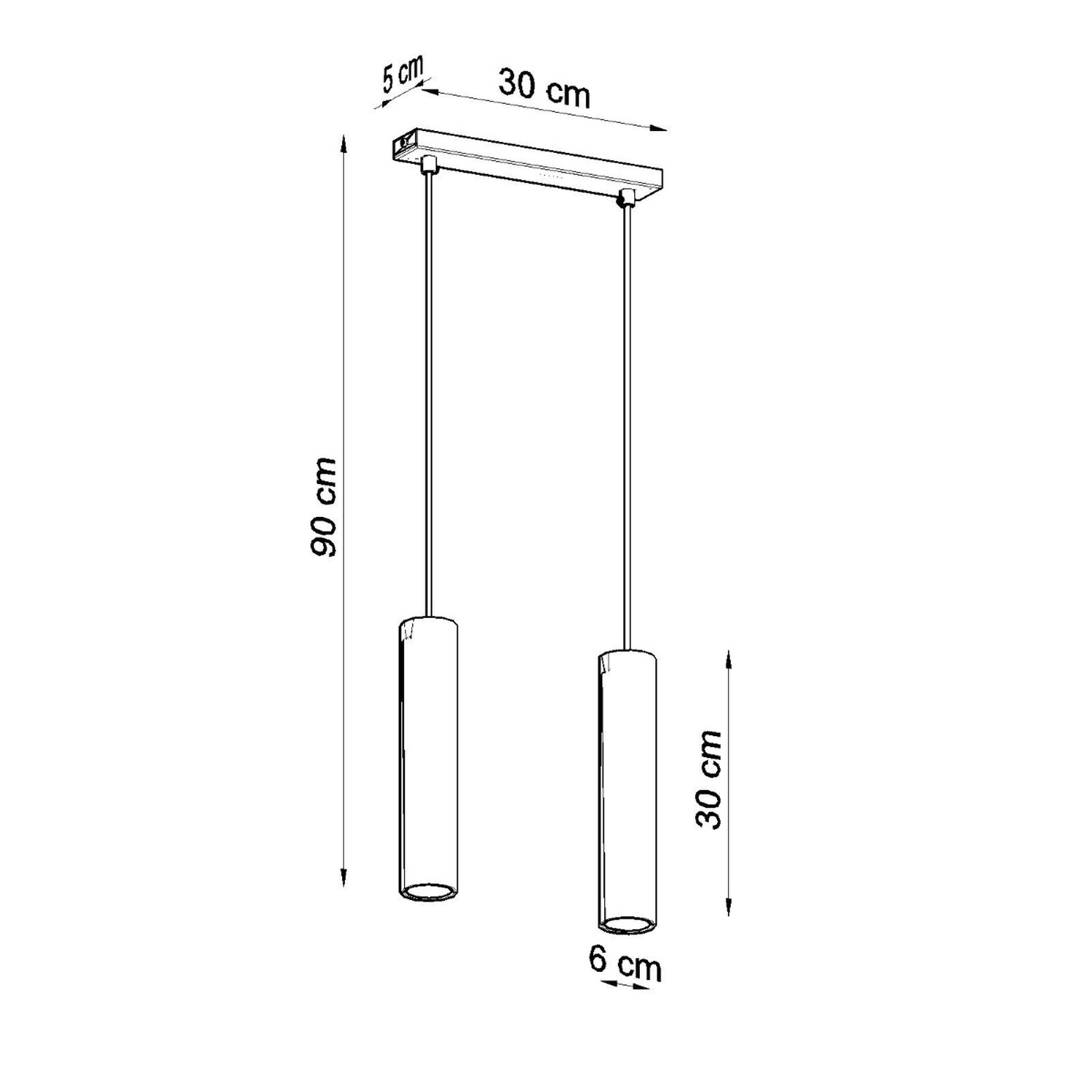 Pendant Lamp Lagos 2 White - Thumbnail 4