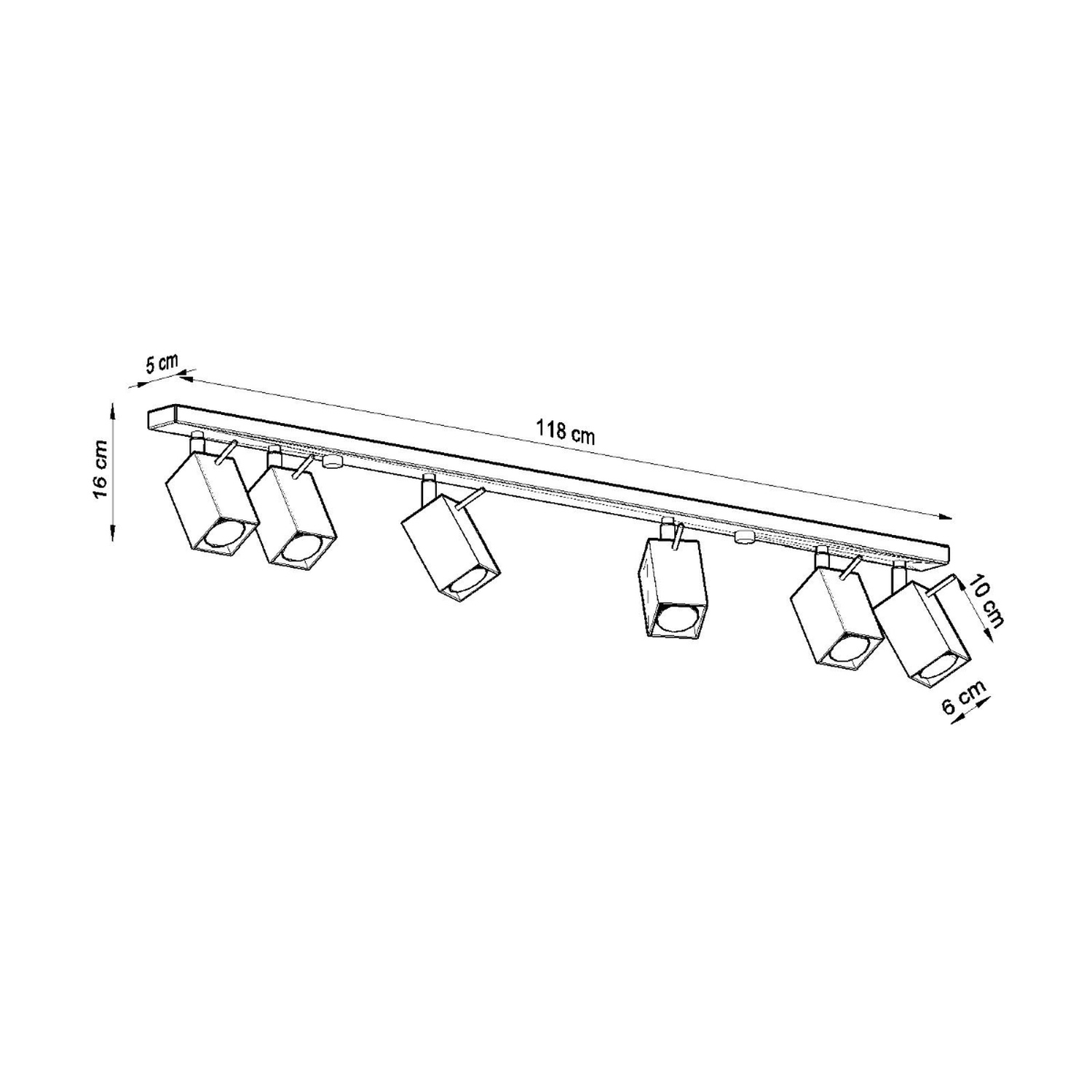 Ceiling Lamp Merida 6L Grey - Thumbnail 4