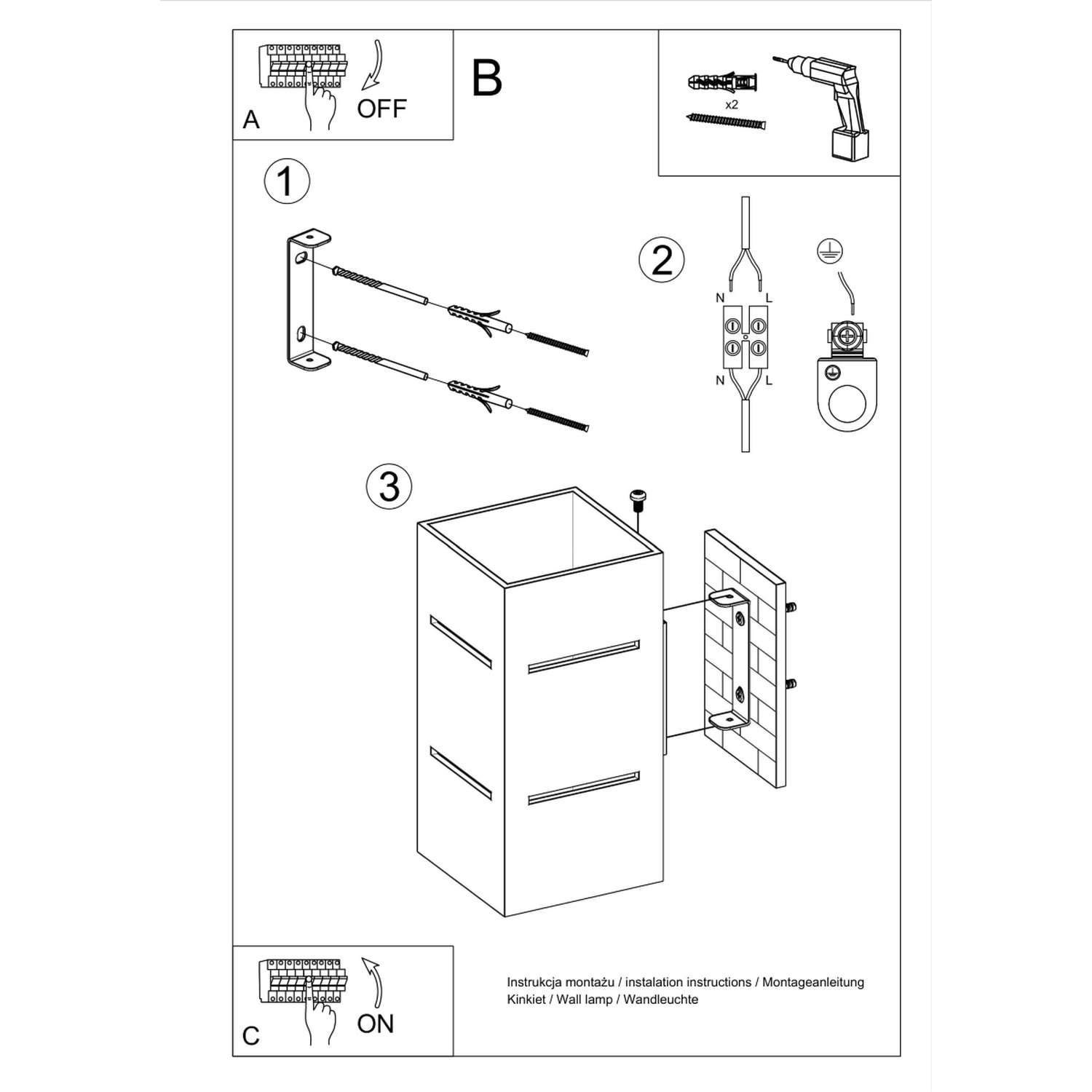 Wall Lamp Blocco White - Thumbnail 6