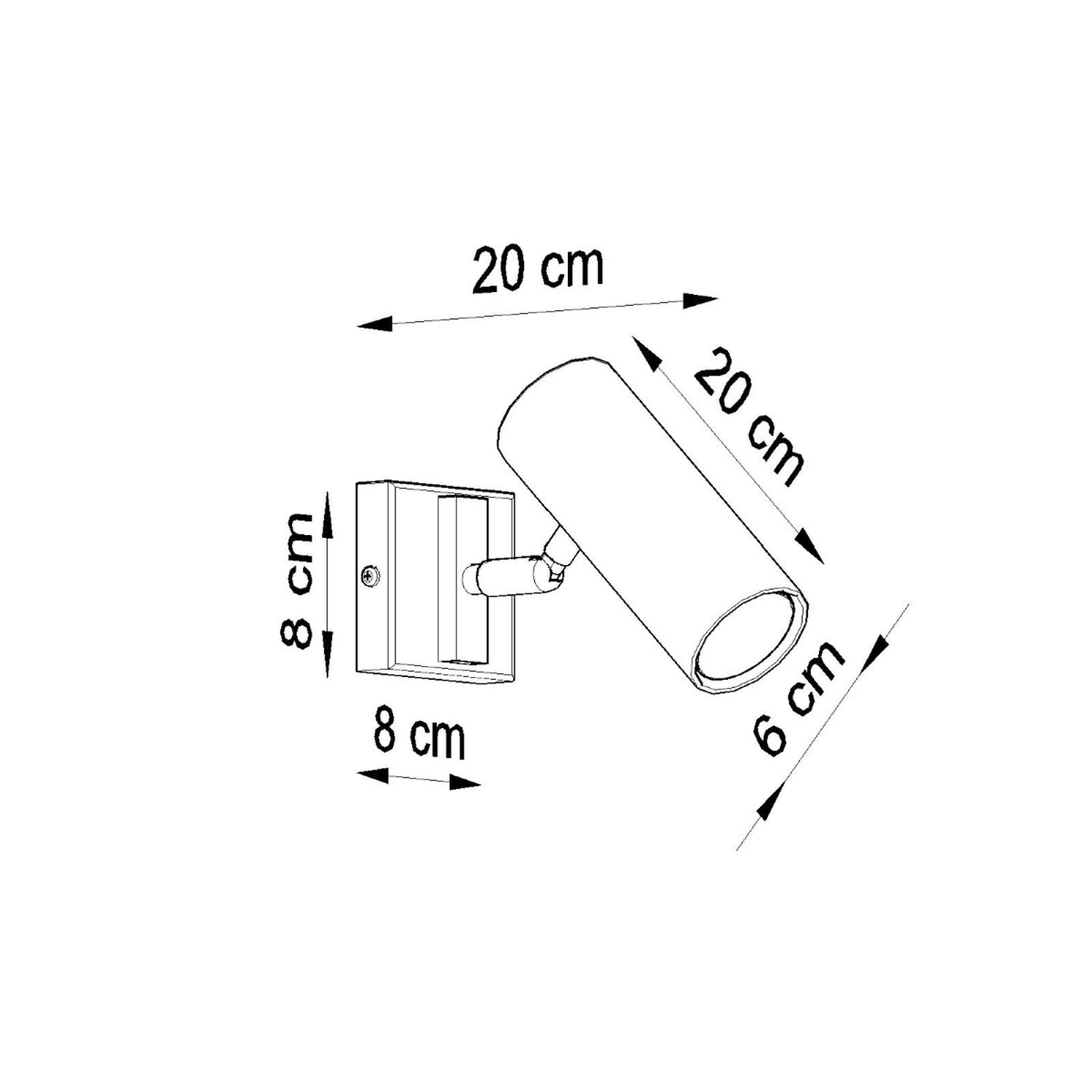 Wall Lamp Direzione White - Thumbnail 4