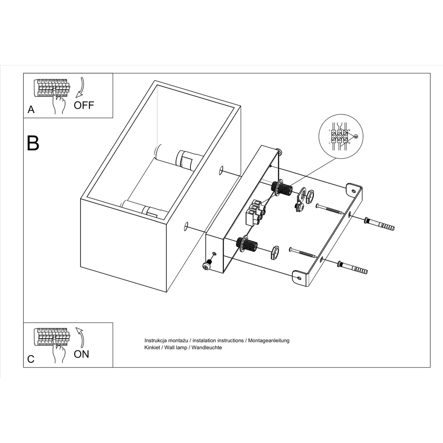 Wall Lamp Quad Maxi White - Thumbnail 6
