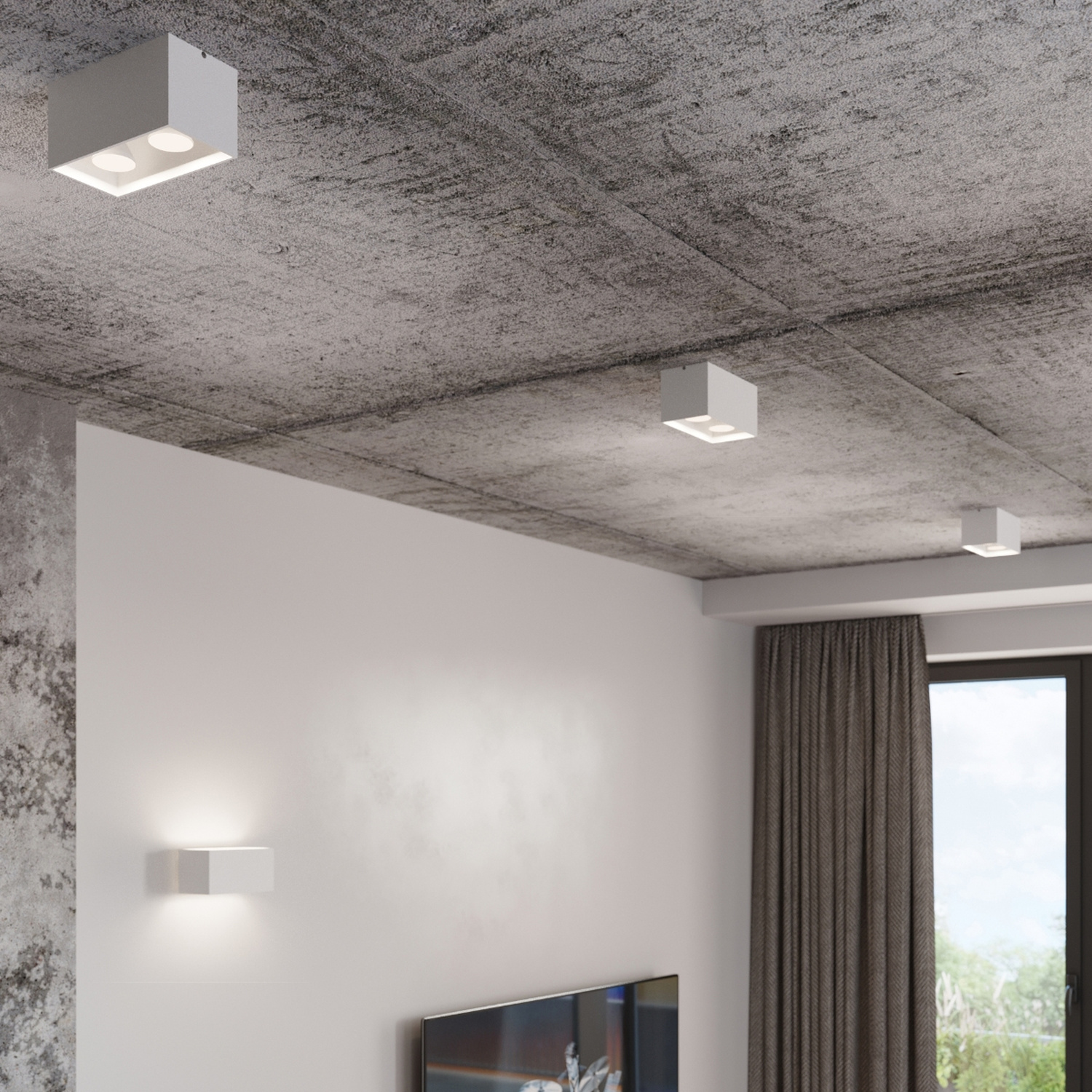 Wall Lamp Quad Maxi White - Thumbnail 8