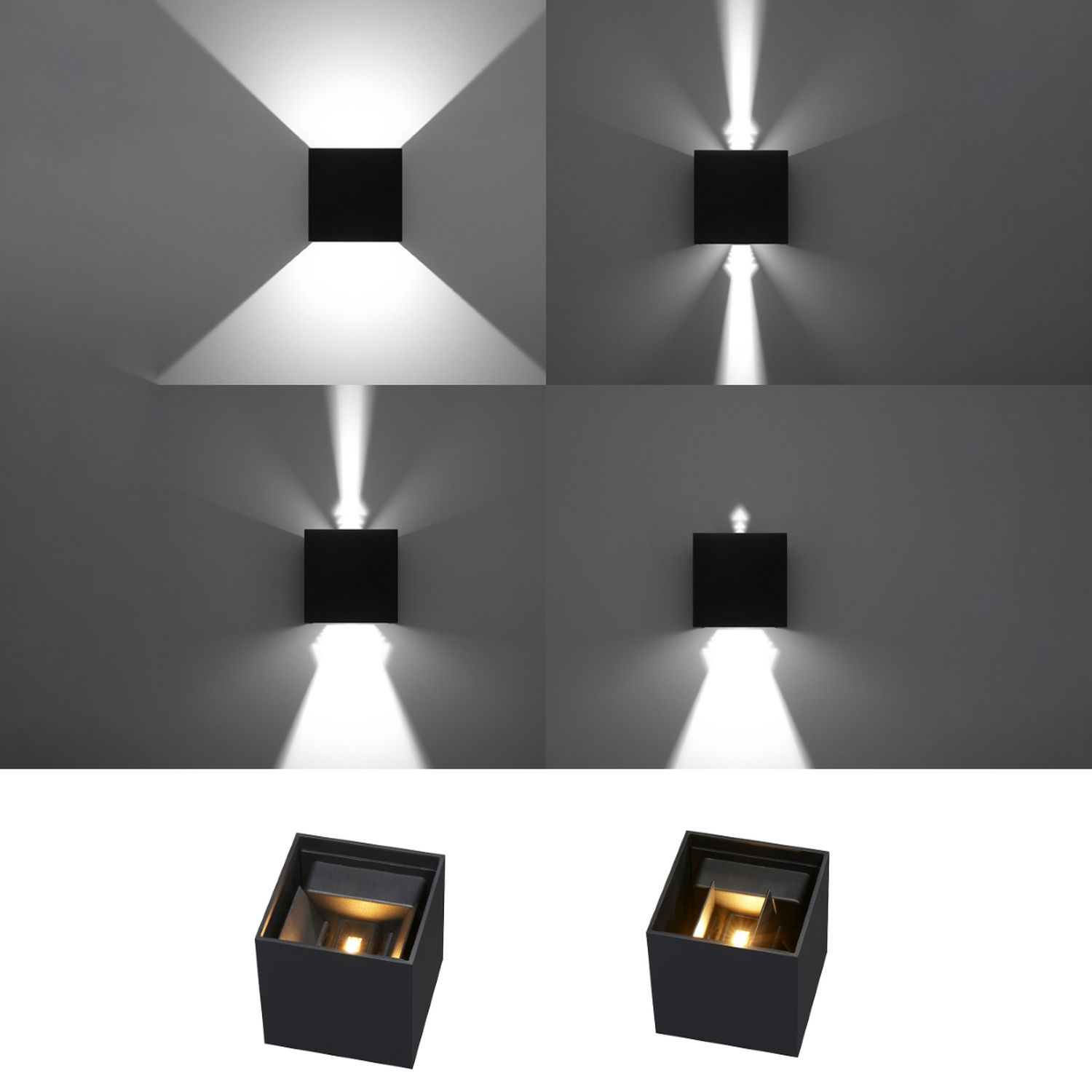 Wall Lamp Luca Black Led Ip54 - Thumbnail 7