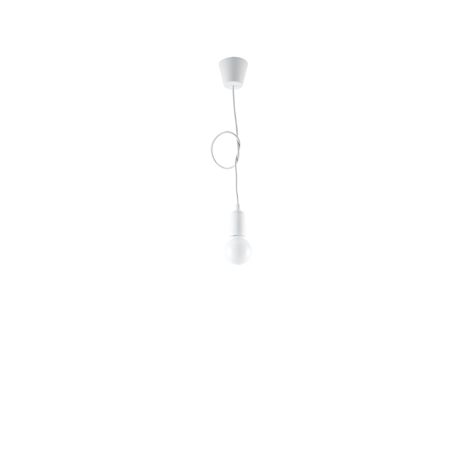 Pendant Lamp Diego 1 White - Thumbnail 4