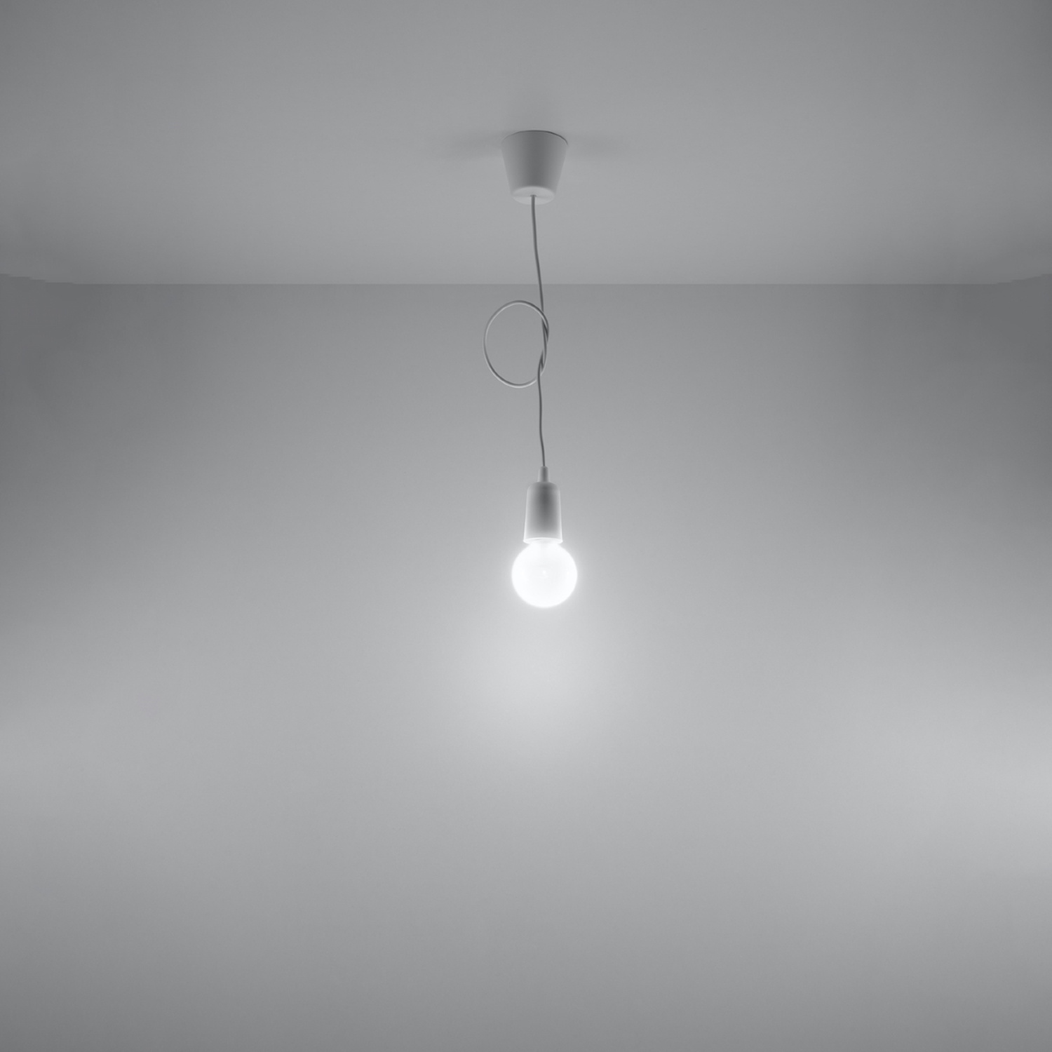 Pendant Lamp Diego 1 White - Thumbnail 6