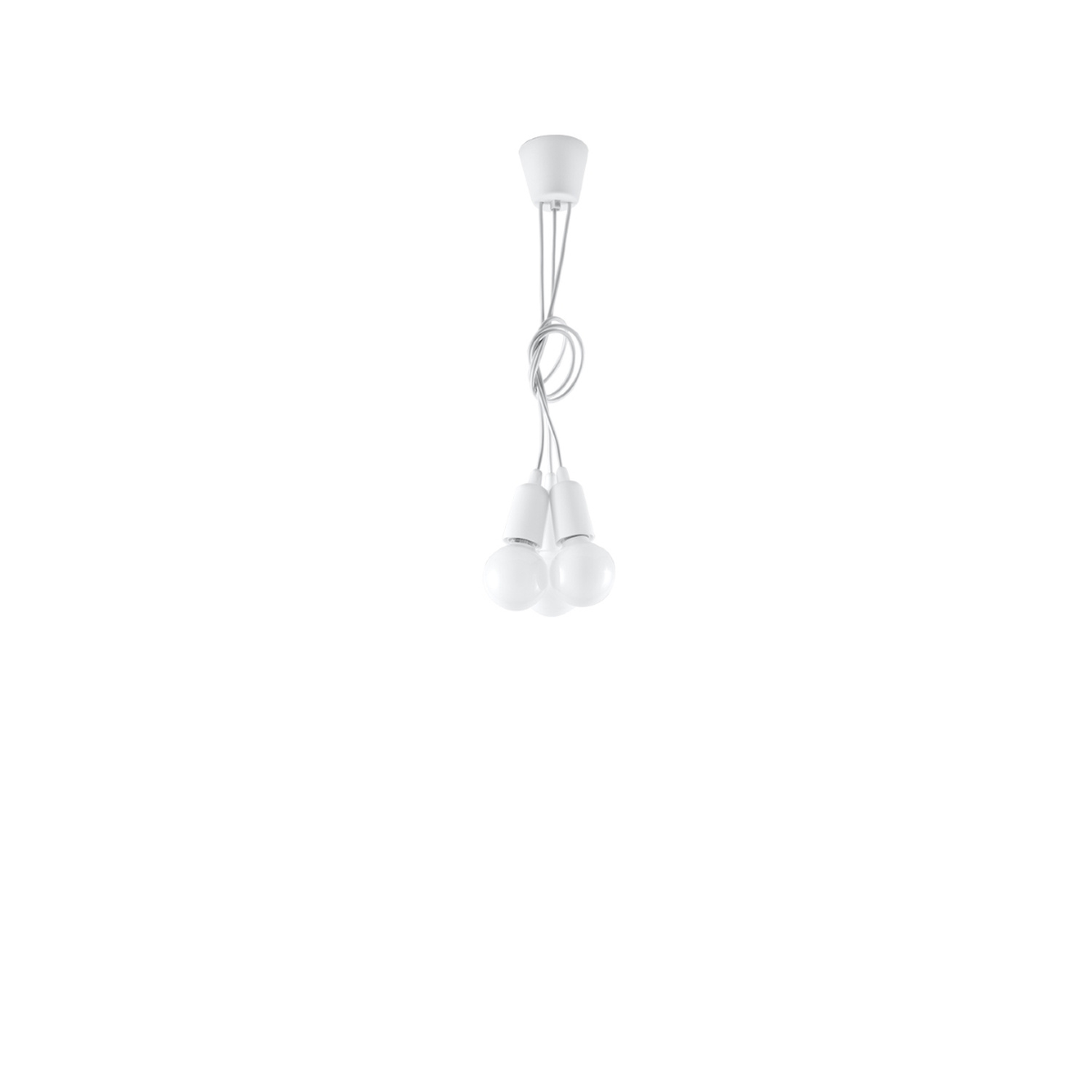 Pendant Lamp Diego 3 White - Thumbnail 4