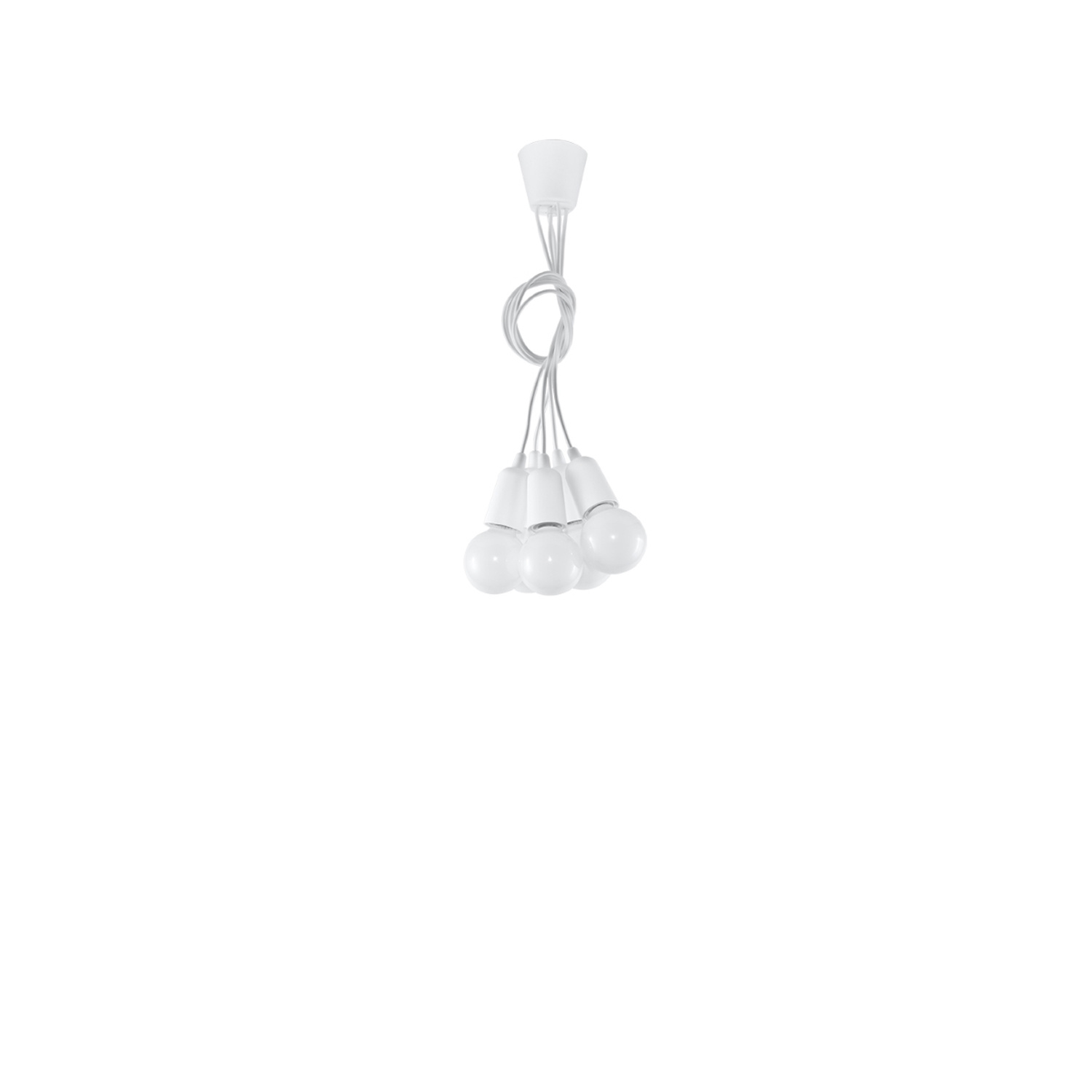 Pendant Lamp Diego 5 White - Thumbnail 4
