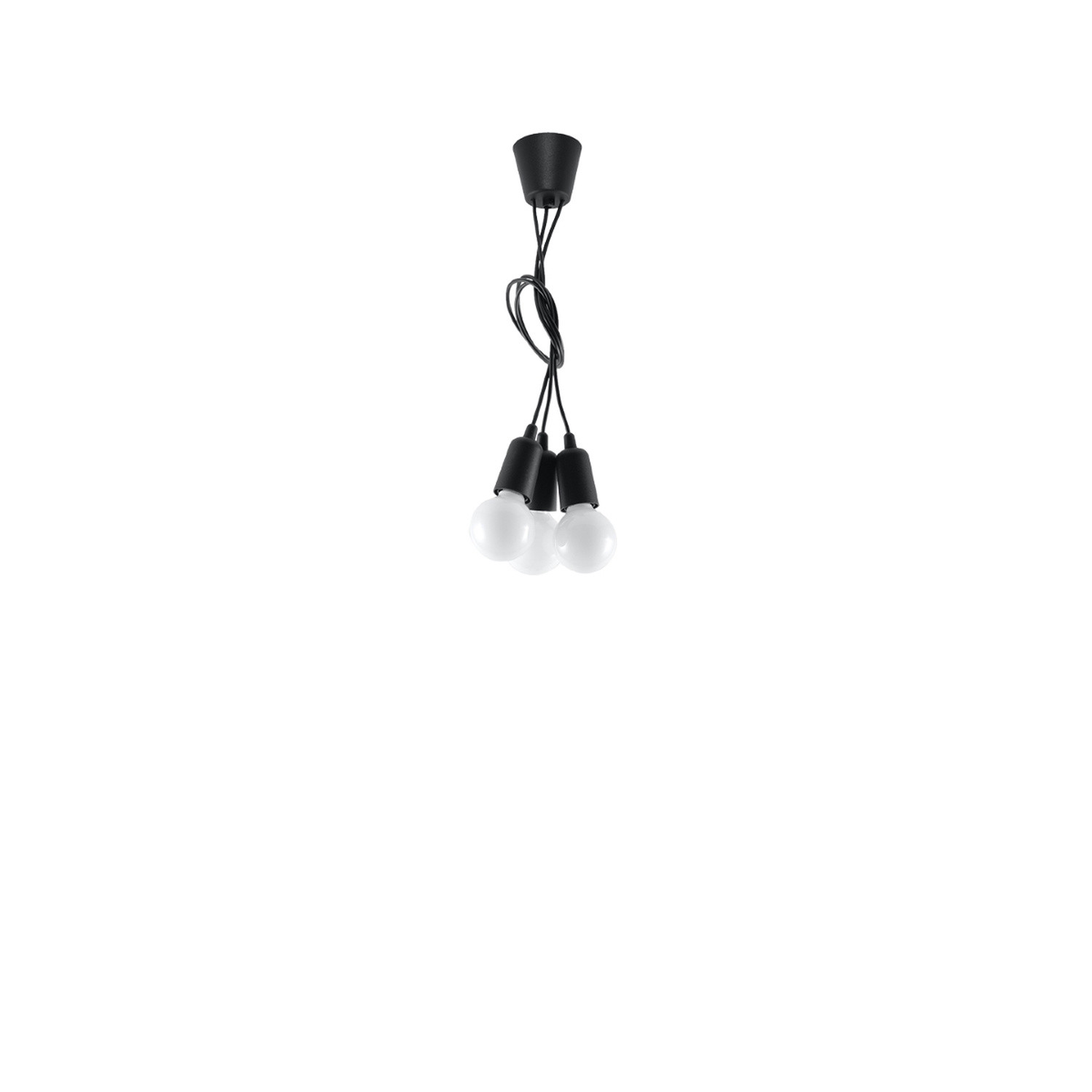 Pendant Lamp Diego 3 Black - Thumbnail 4
