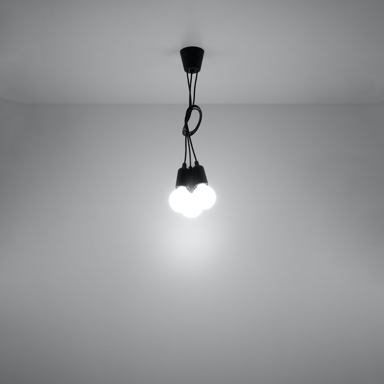 Pendant Lamp Diego 3 Black - Thumbnail 6