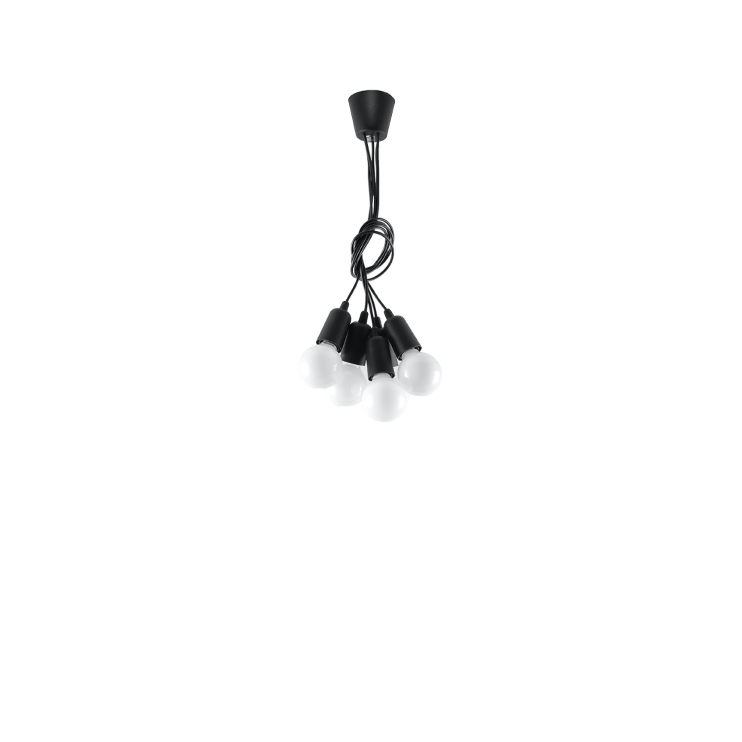 Pendant Lamp Diego 5 Black - Thumbnail 4