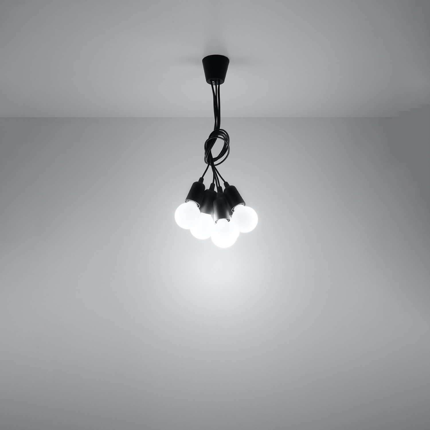 Pendant Lamp Diego 5 Black - Thumbnail 6