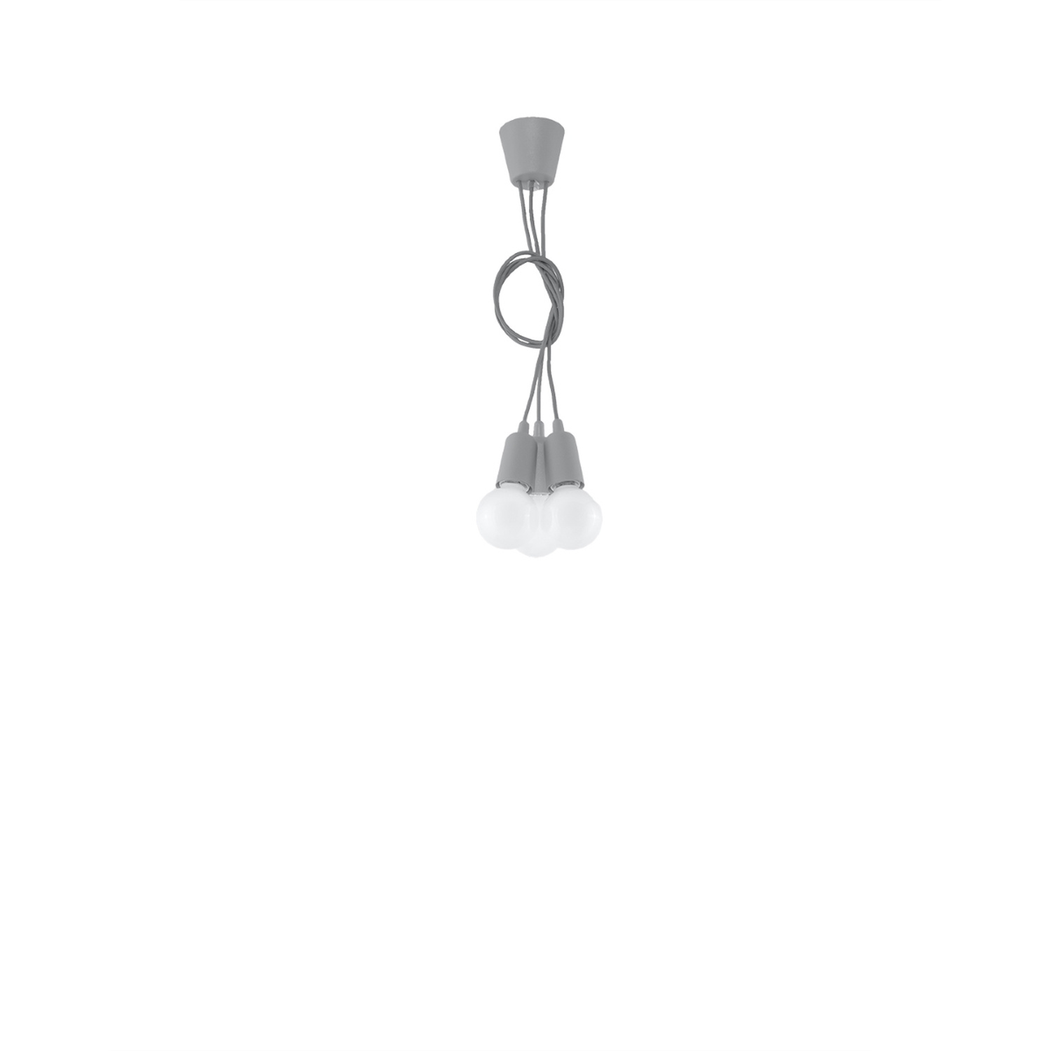 Pendant Lamp Diego 3 Grey - Thumbnail 4