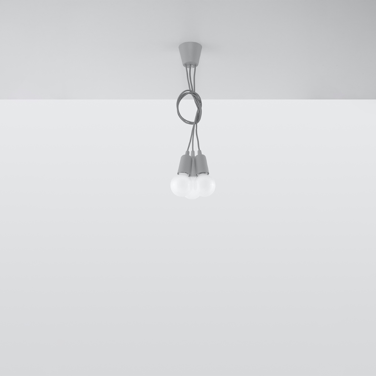 Pendant Lamp Diego 3 Grey - Thumbnail 5