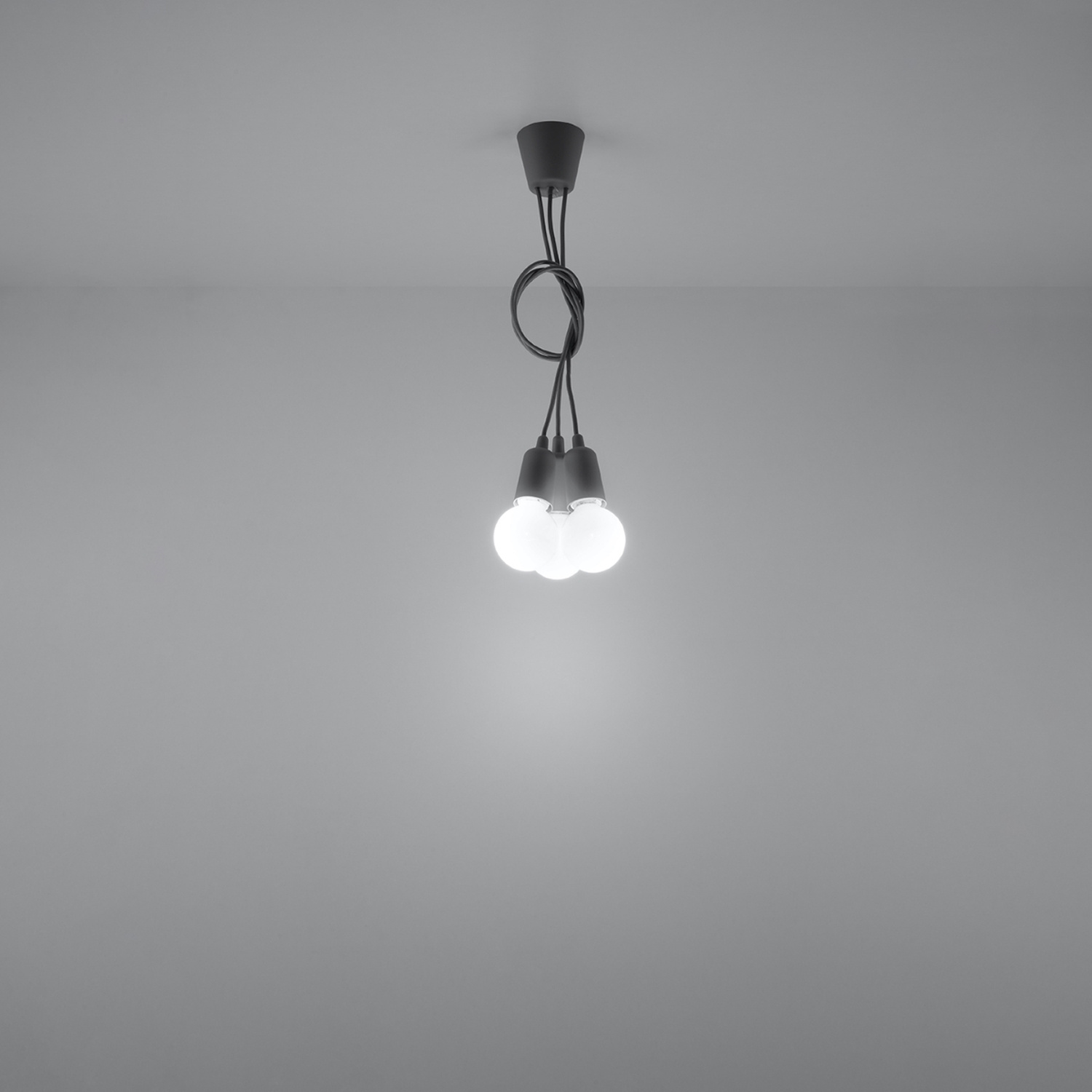 Pendant Lamp Diego 3 Grey - Thumbnail 6