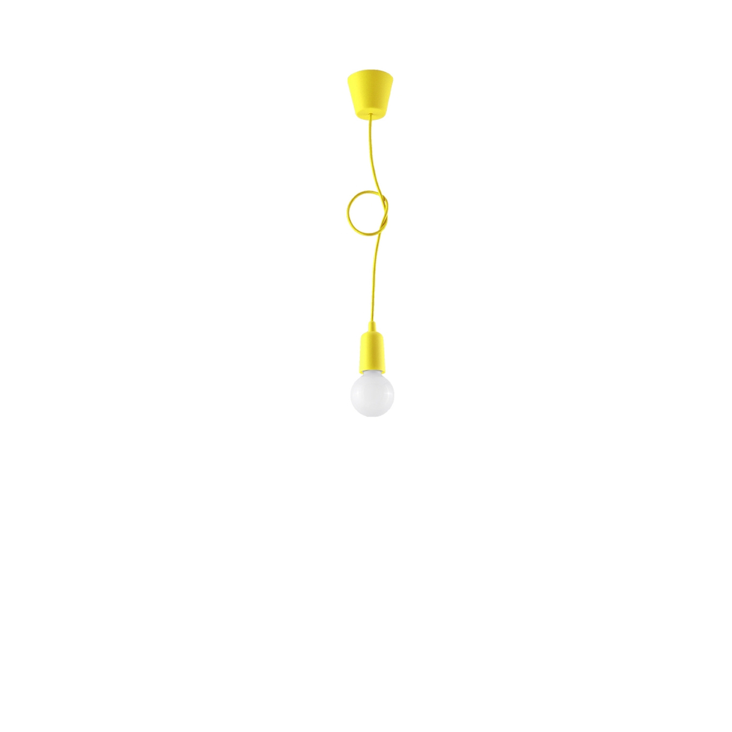 Pendant Lamp Diego 1 Yellow - Thumbnail 4