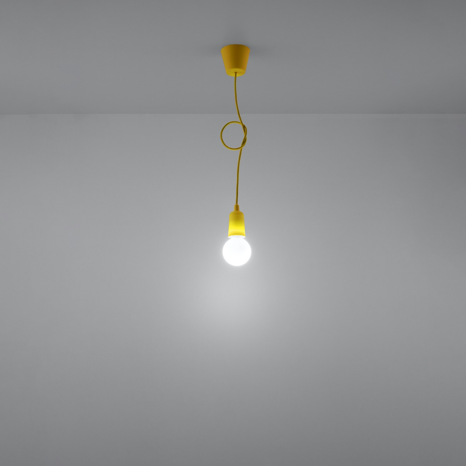 Pendant Lamp Diego 1 Yellow - Thumbnail 6