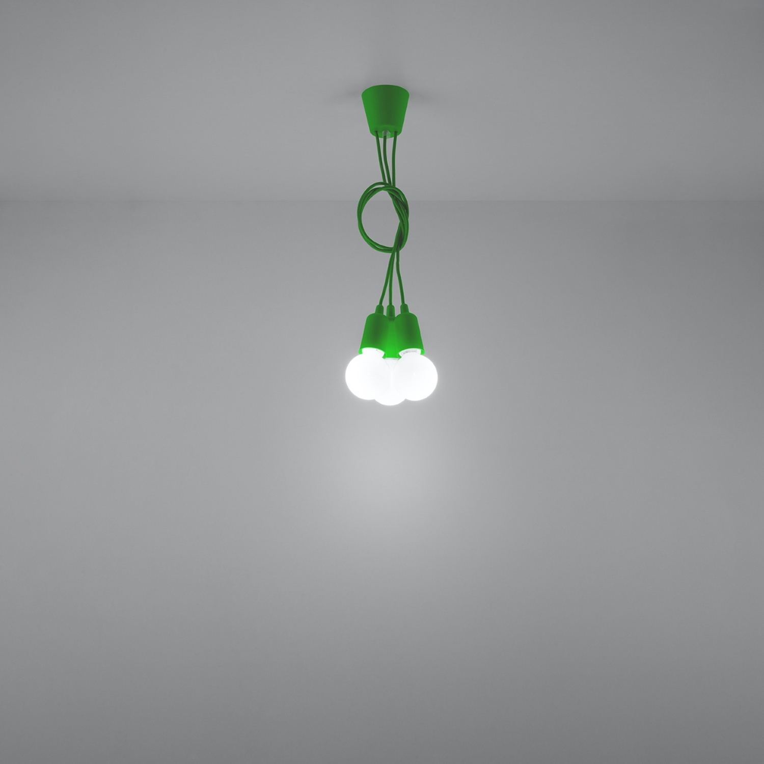 Pendant Lamp Diego 3 Green - Thumbnail 6