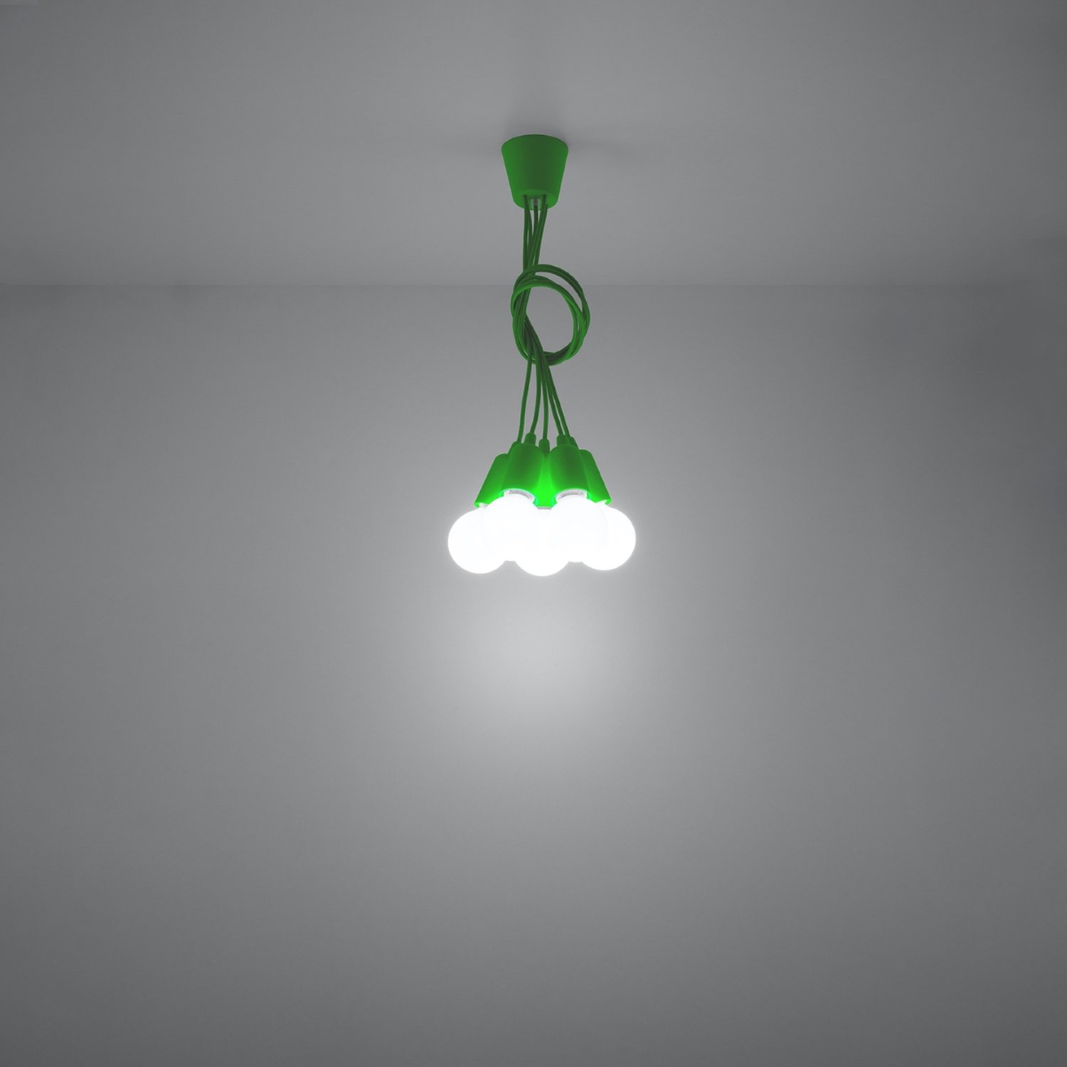 Pendant Lamp Diego 5 Green - Thumbnail 6