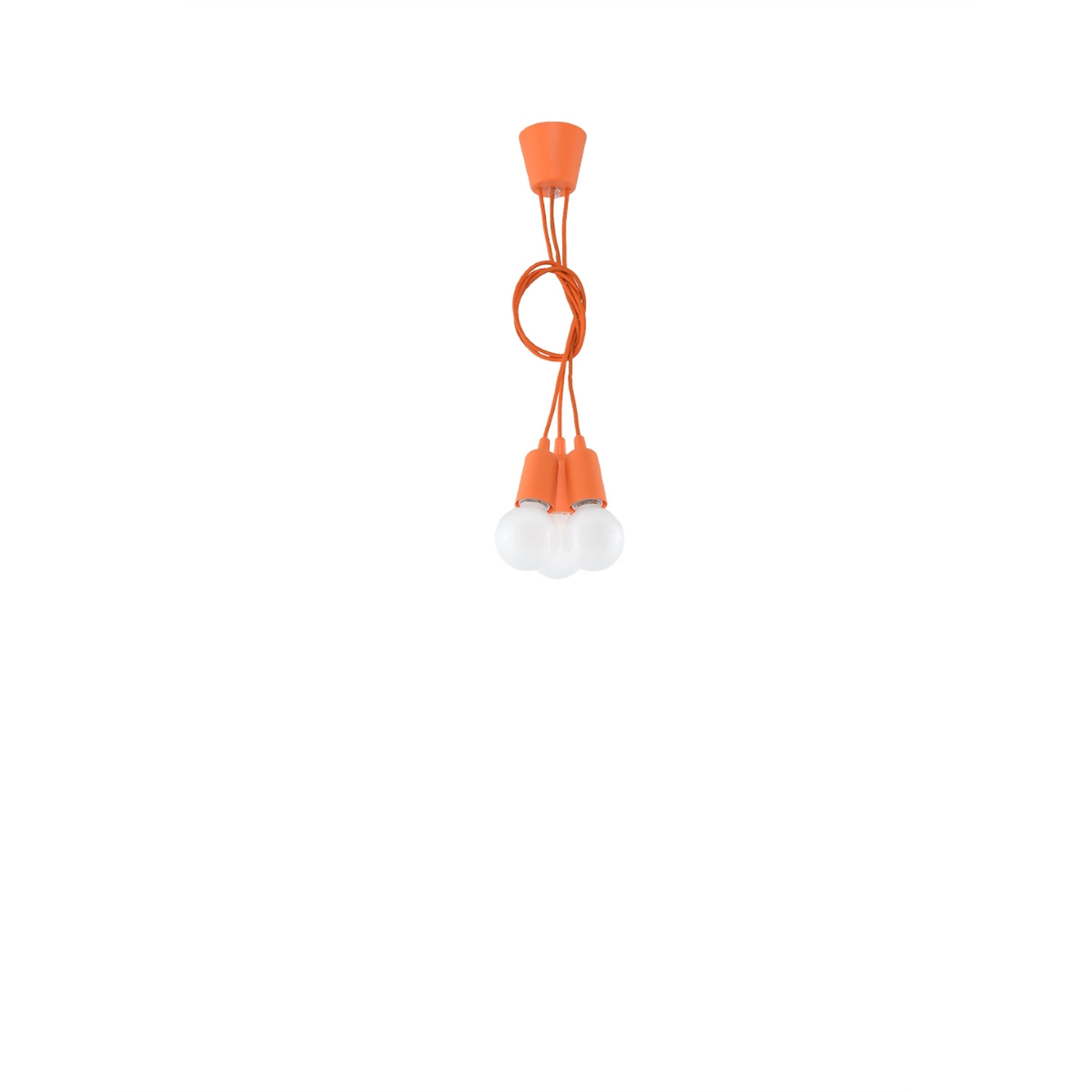 Pendant Lamp Diego 3 Orange - Thumbnail 4