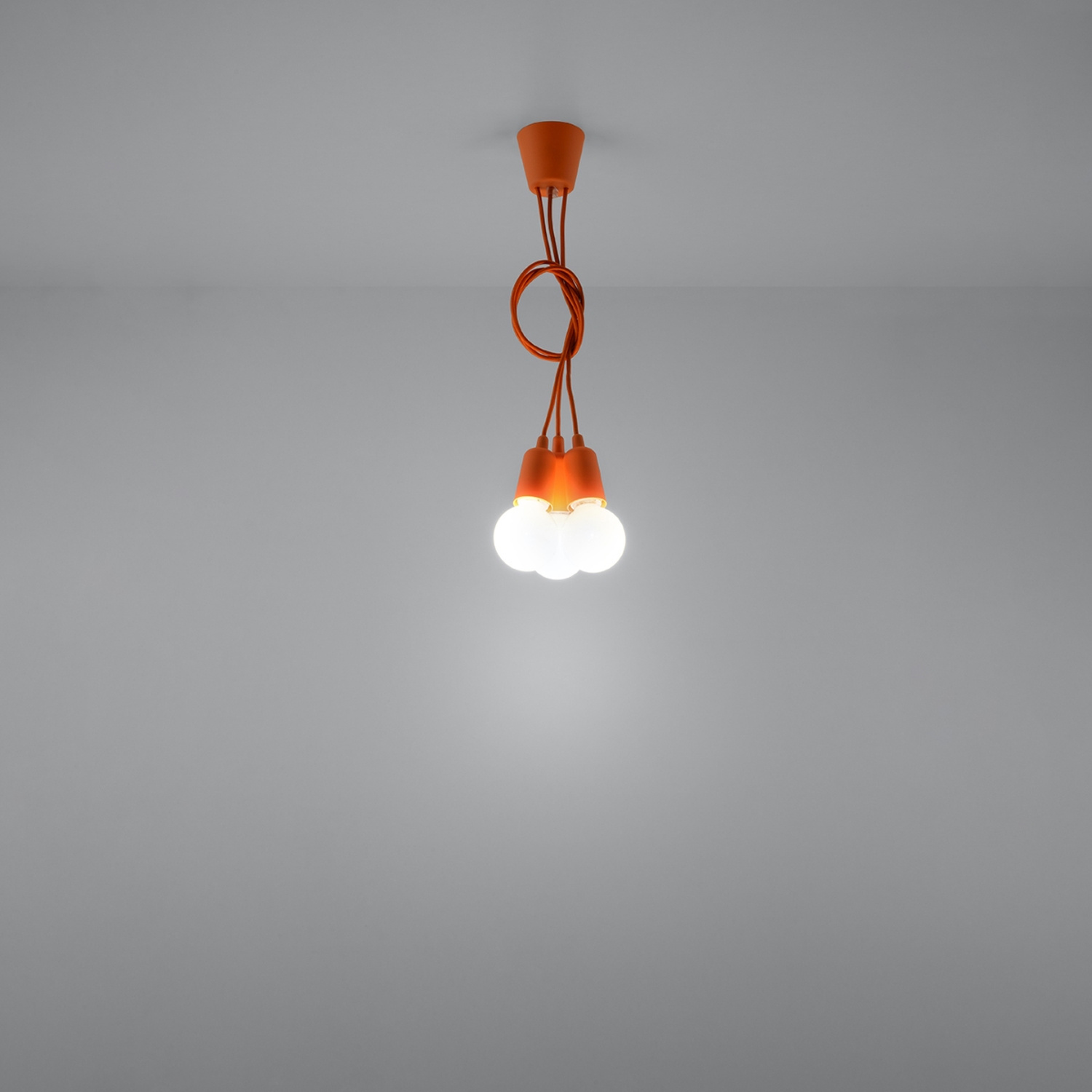 Pendant Lamp Diego 3 Orange - Thumbnail 6