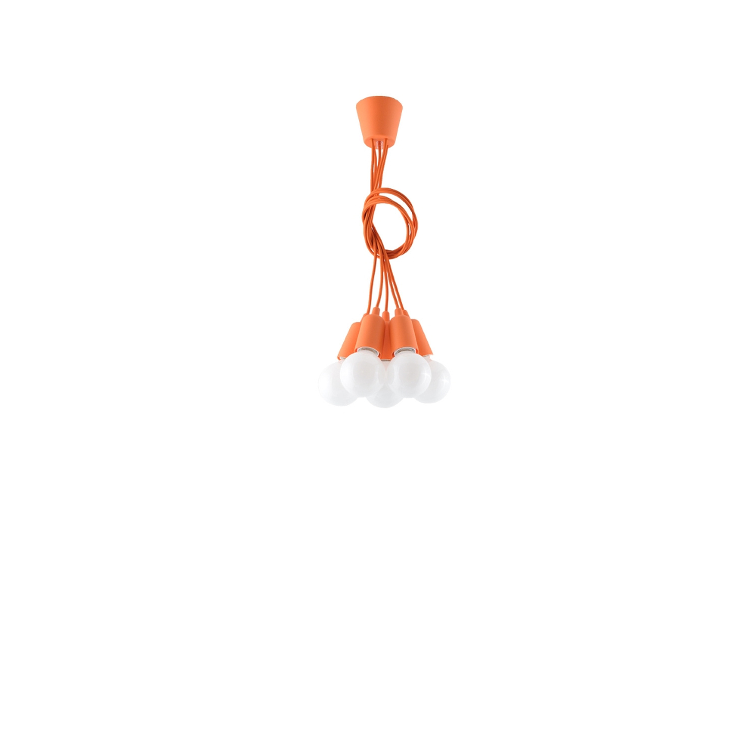 Pendant Lamp Diego 5 Orange - Thumbnail 4