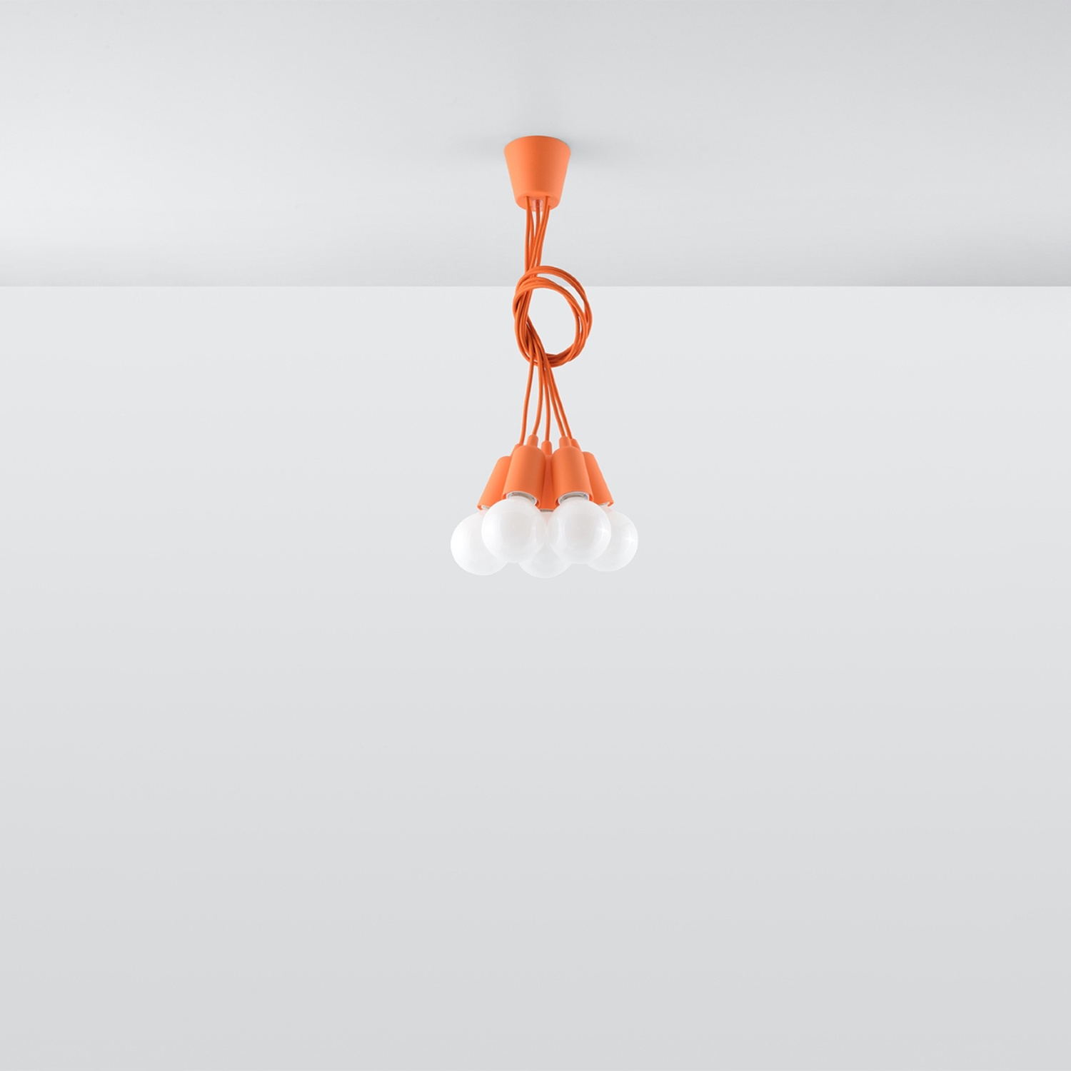 Pendant Lamp Diego 5 Orange - Thumbnail 5