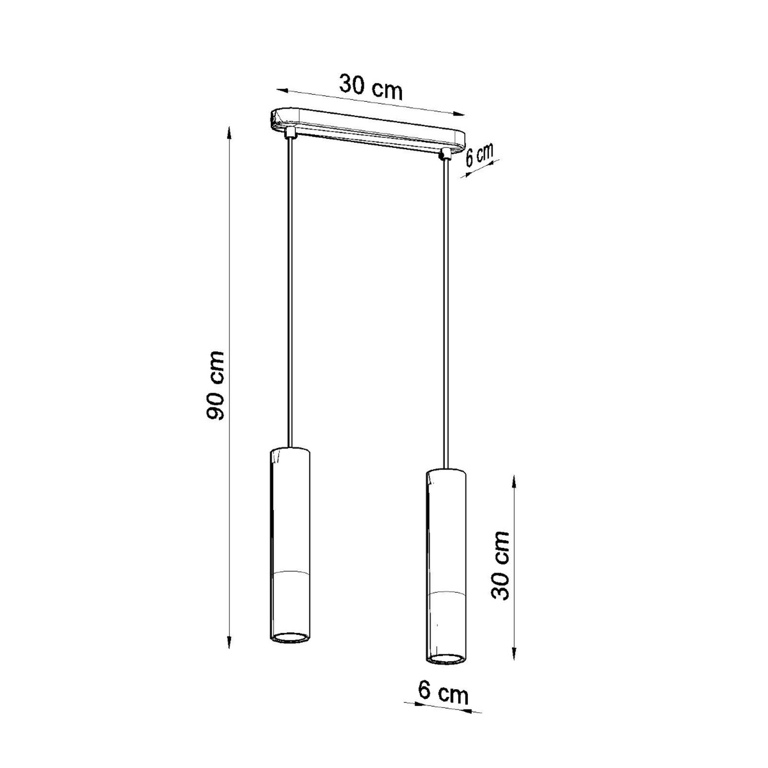 Pendant Lamp Pablo 2 White - Thumbnail 4