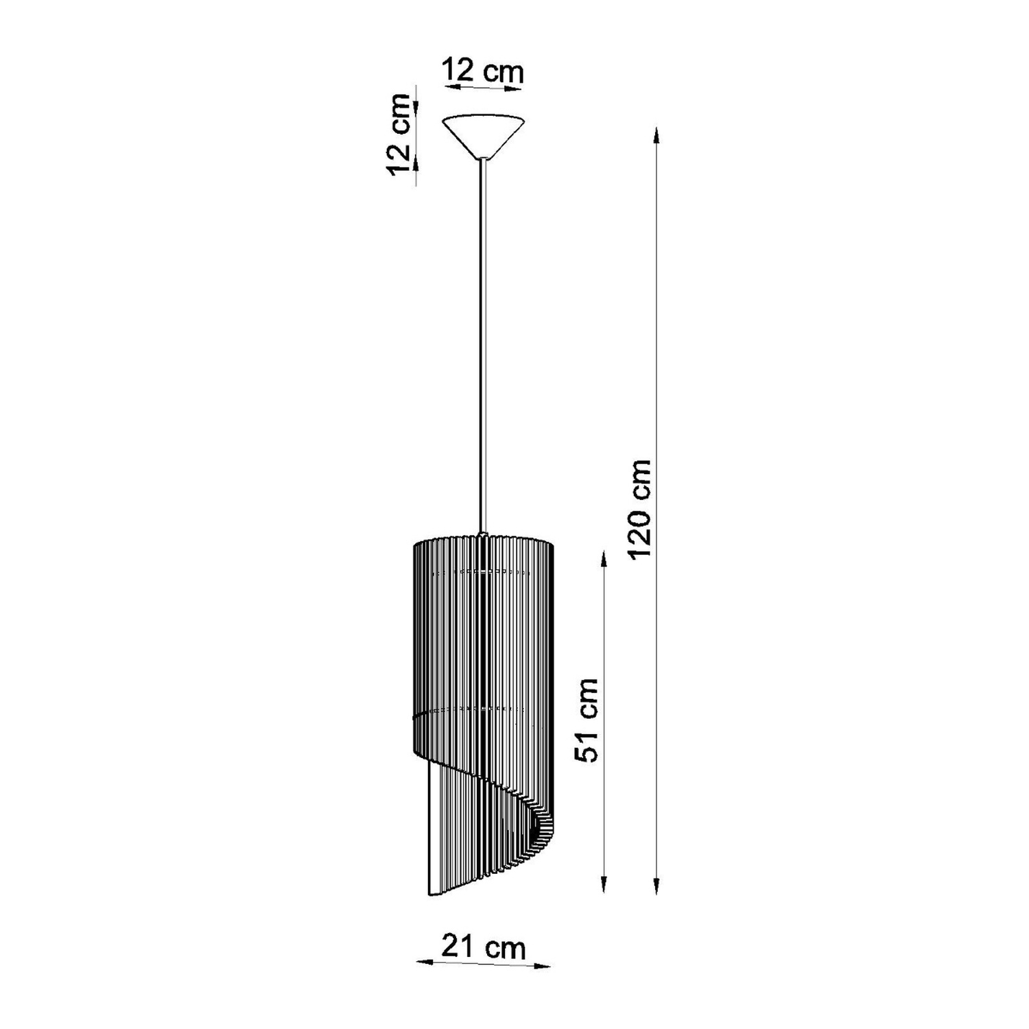 Pendant Lamp Alexia Wood - Thumbnail 4