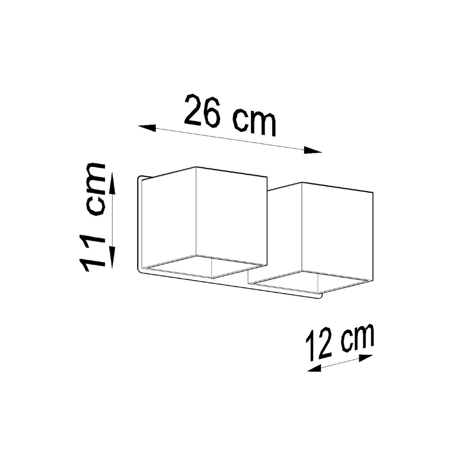 Wall Lamp Quad 2 Grey - Thumbnail 5