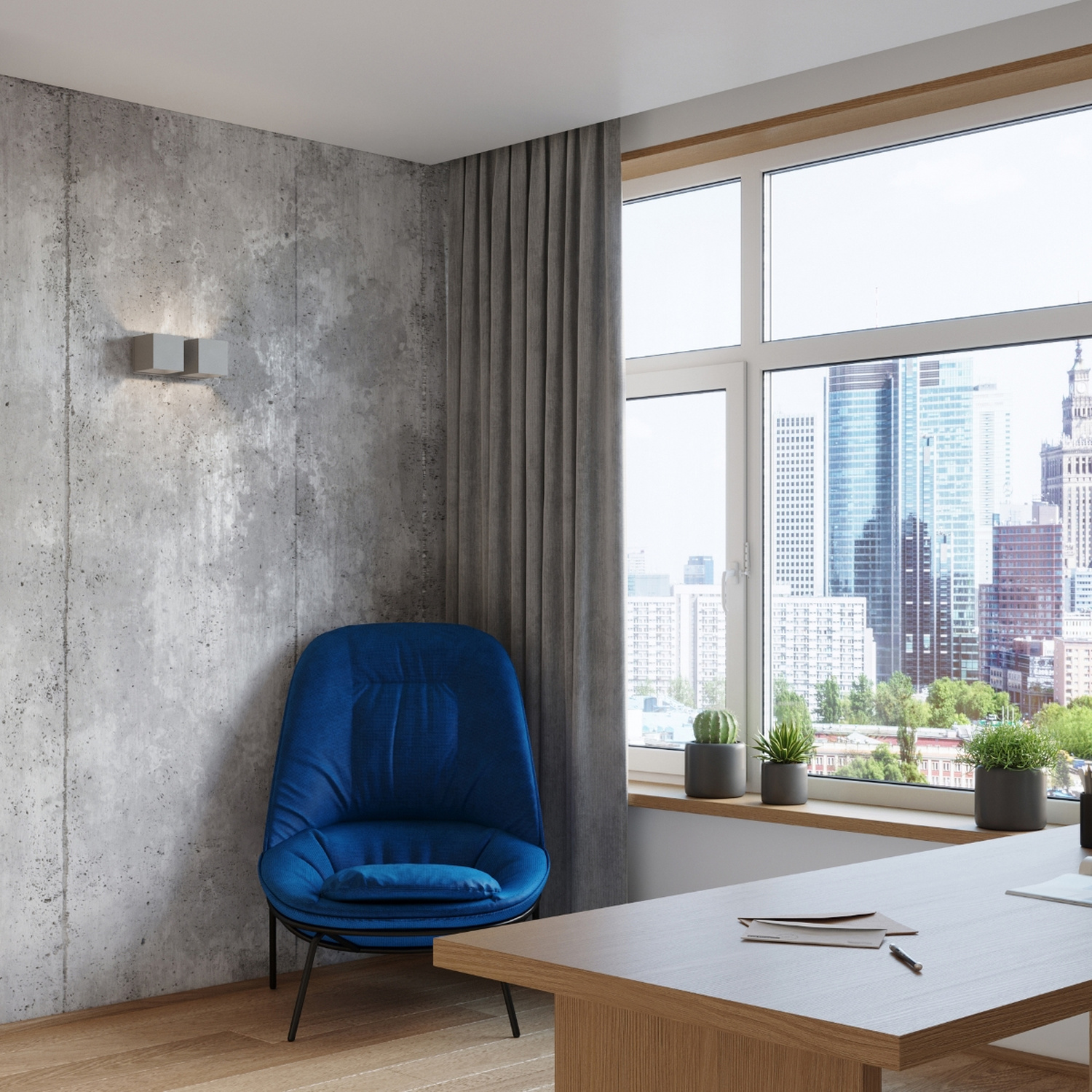 Wall Lamp Quad 2 Grey - Thumbnail 7