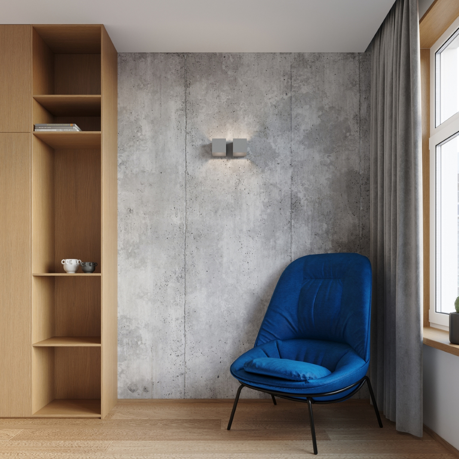 Wall Lamp Quad 2 Grey - Thumbnail 8