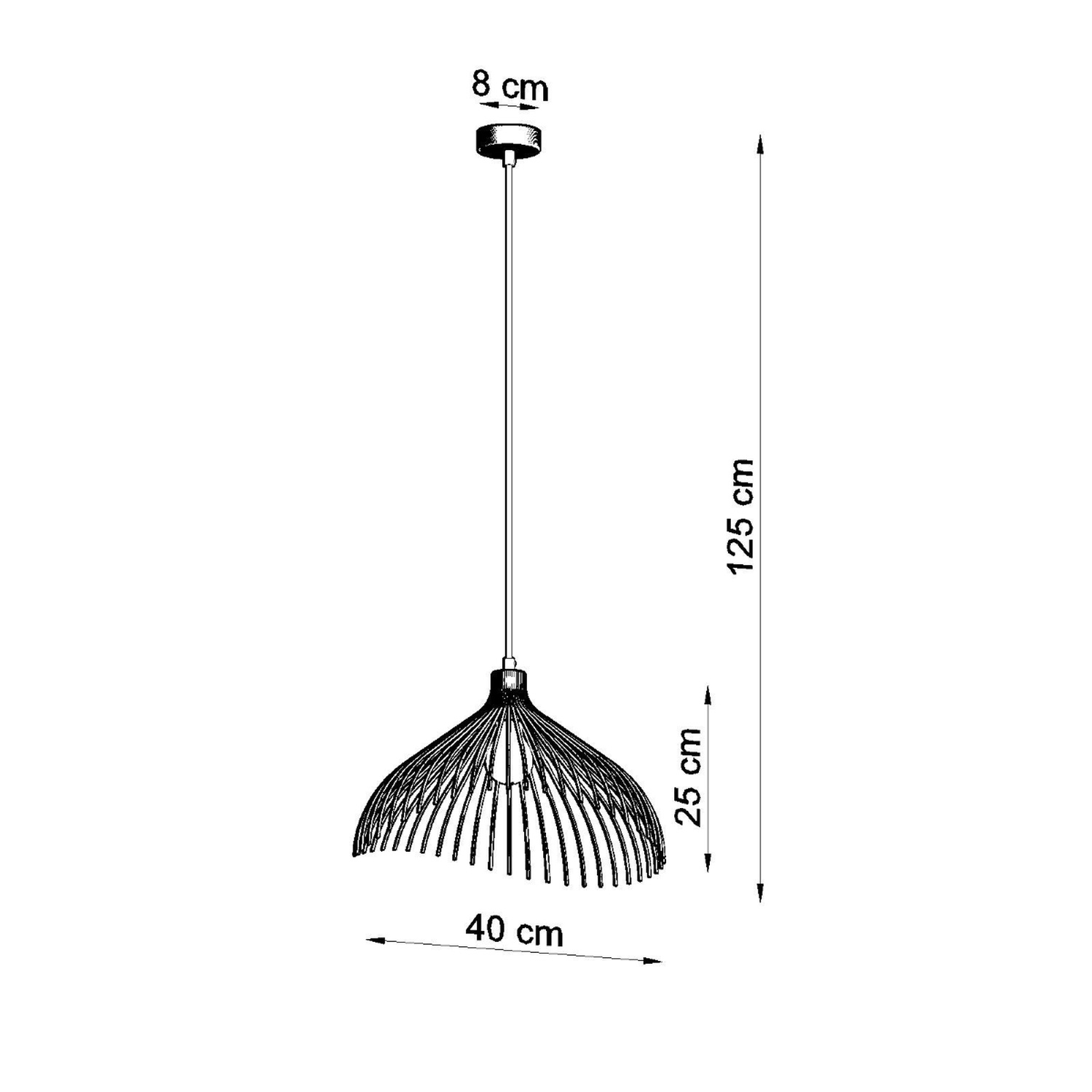 Pendant Lamp Umb White - Thumbnail 4