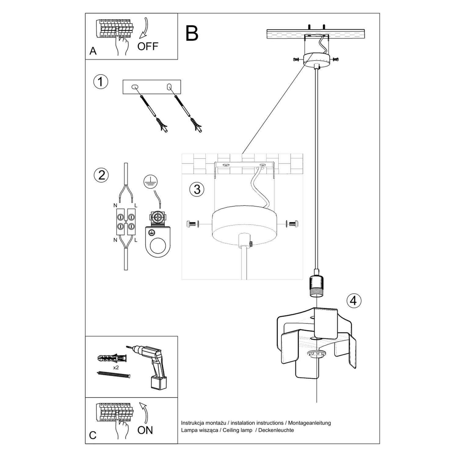 Pendant Lamp Tulip White - Thumbnail 5