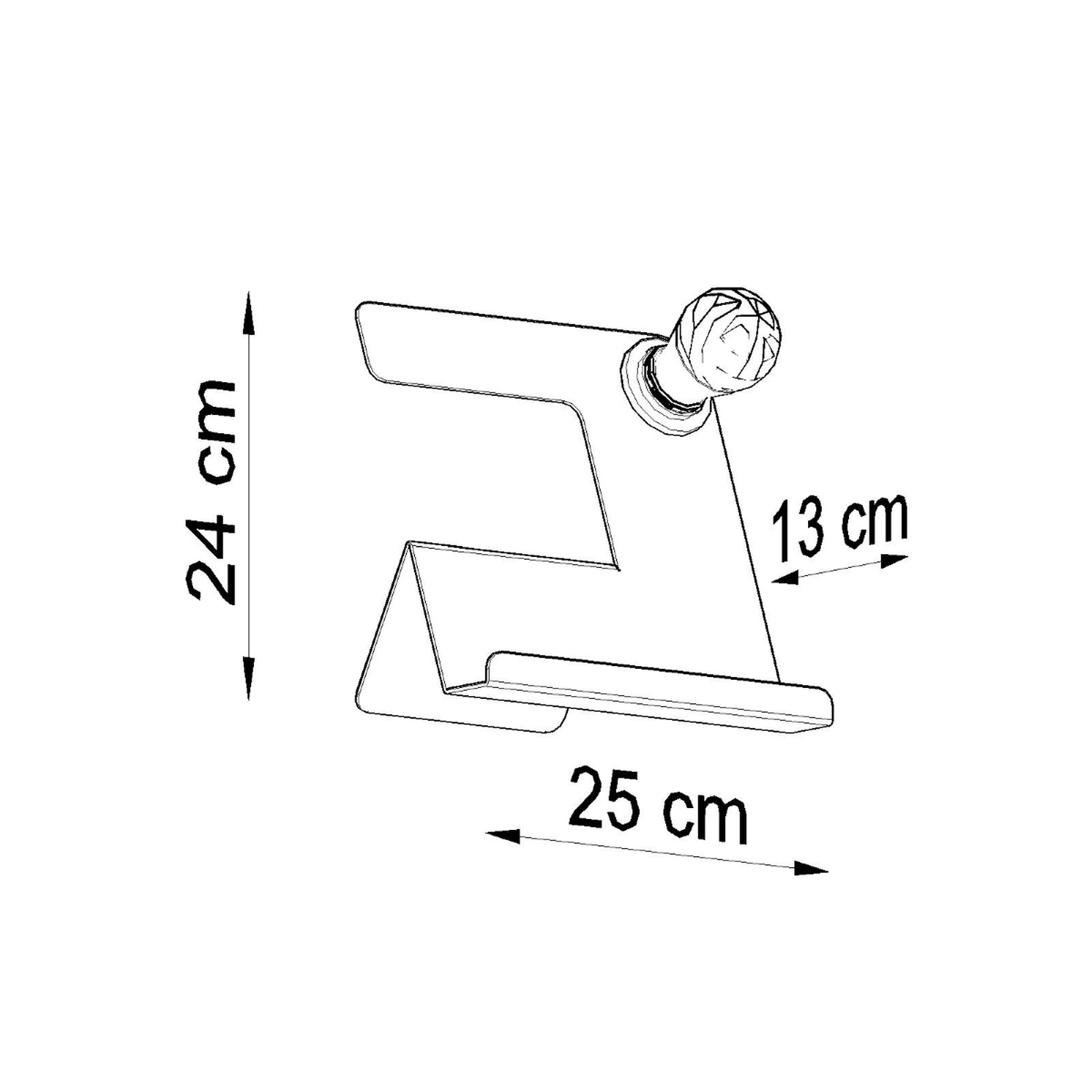 Table Lamp Incline Black - Thumbnail 4