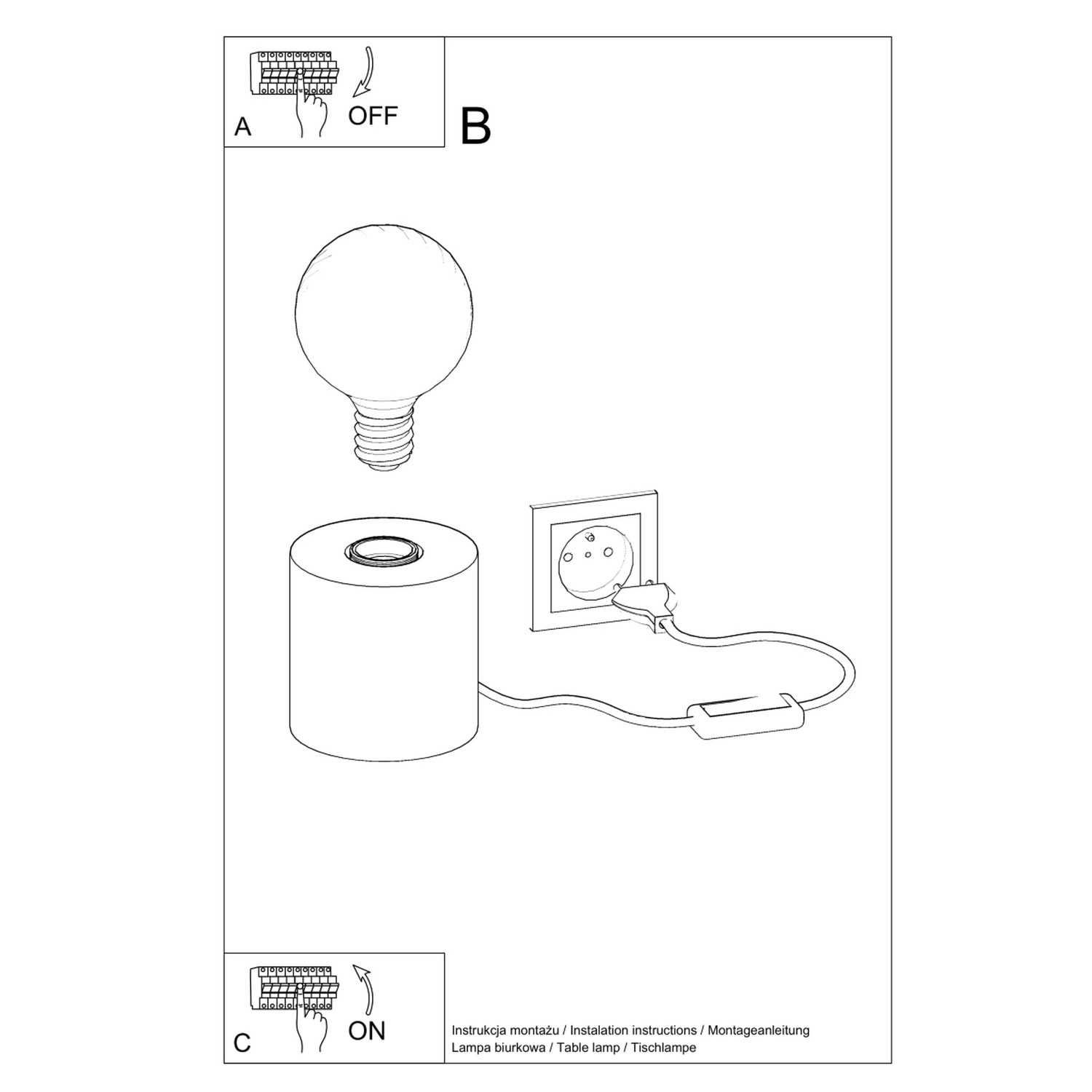 Table Lamp Salgado Wood - Thumbnail 5