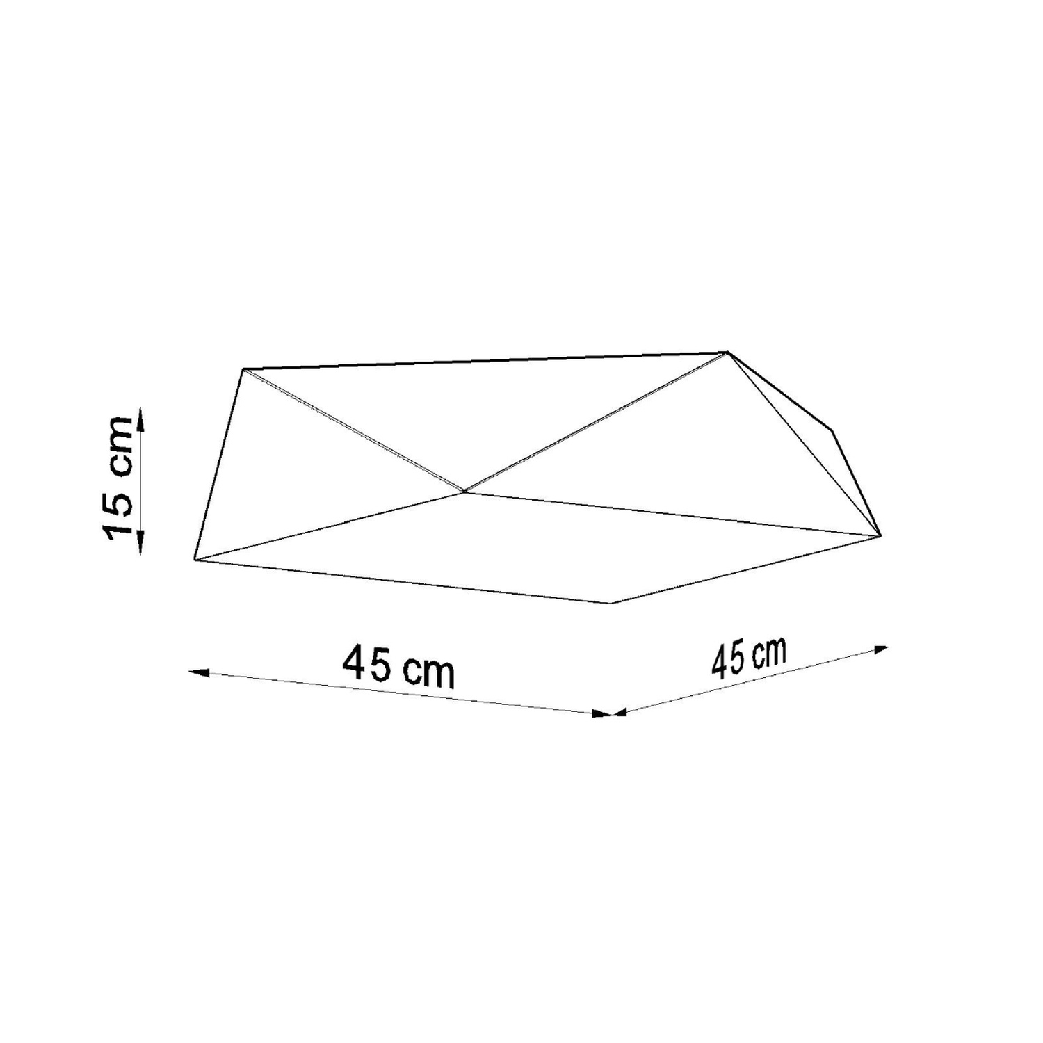 Ceiling Lamp Hexa 45 Silver - Thumbnail 4