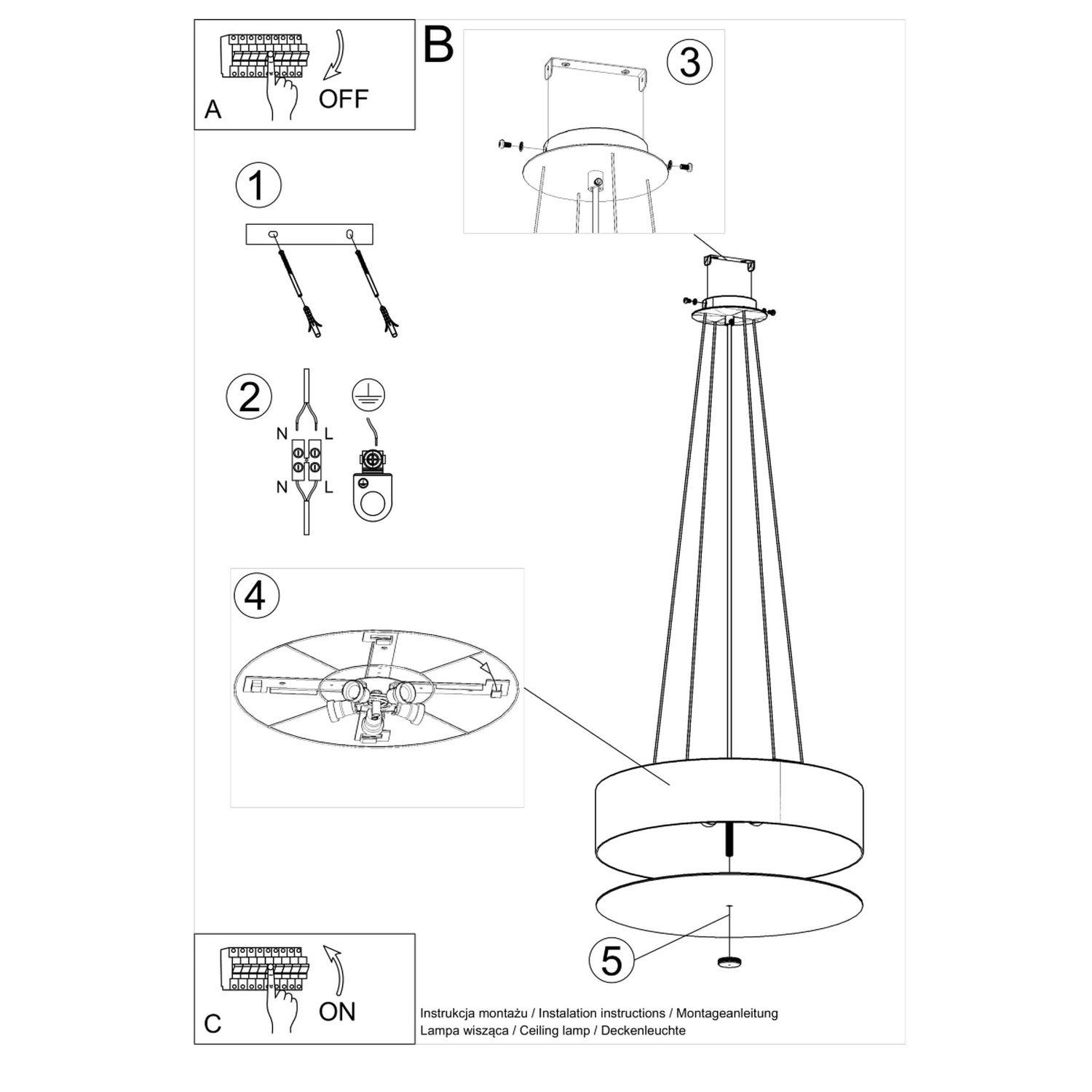 Chandelier Skala 50 White - Thumbnail 5