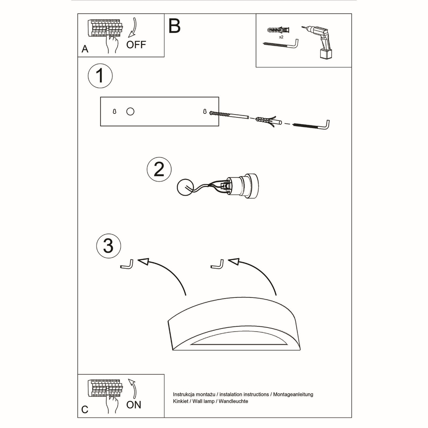 Wall Lamp Ceramic Atena Grey - Thumbnail 5