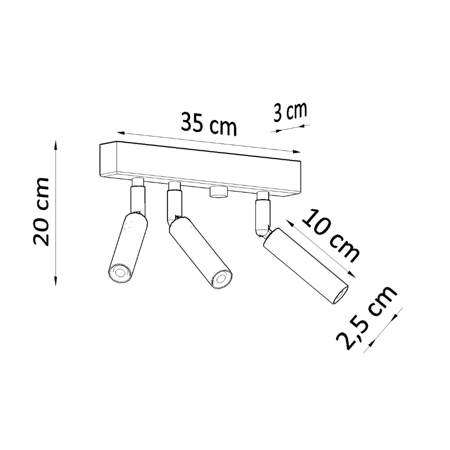 Ceiling Lamp Eyetech 3 White - Thumbnail 4
