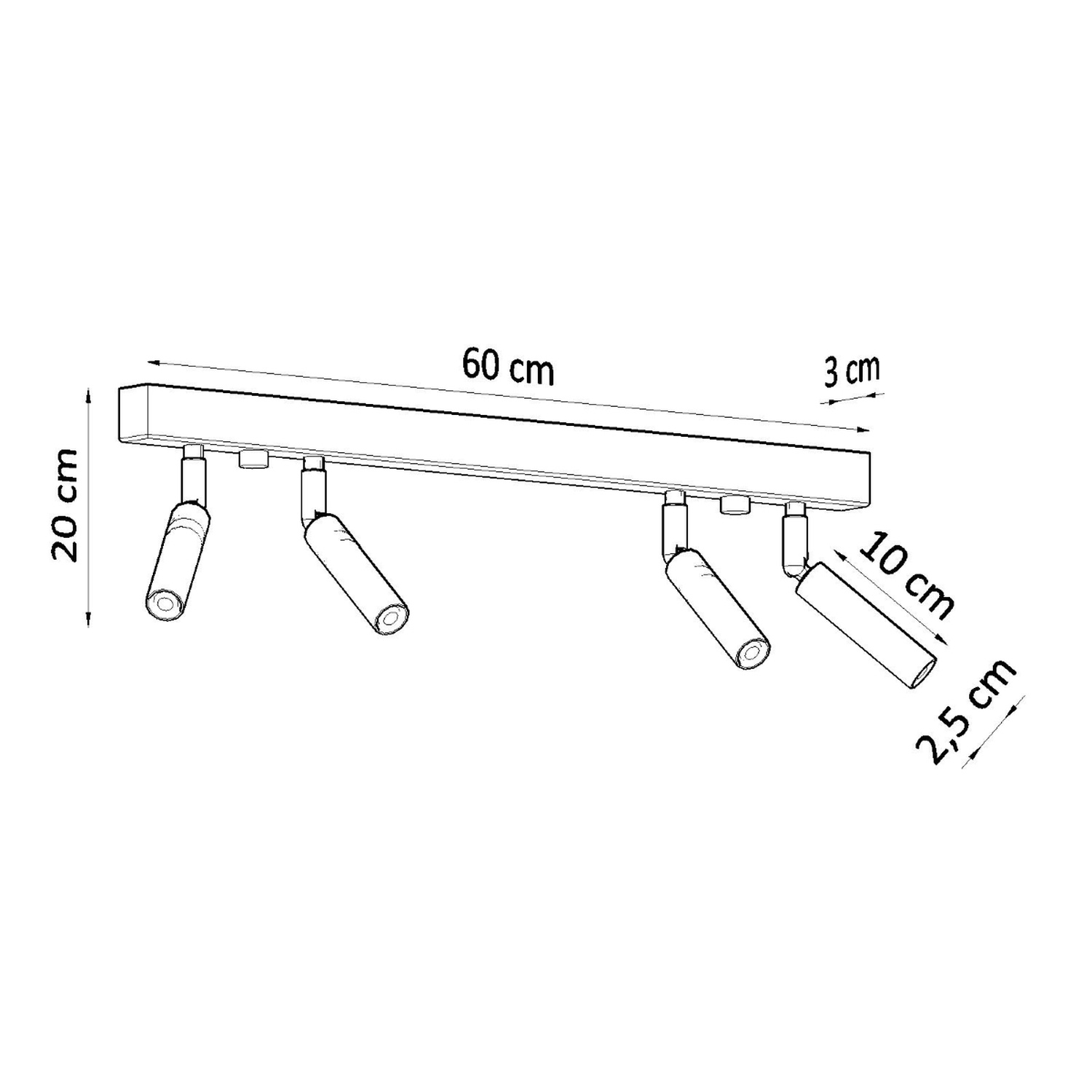 Ceiling Lamp Eyetech 4 White - Thumbnail 4
