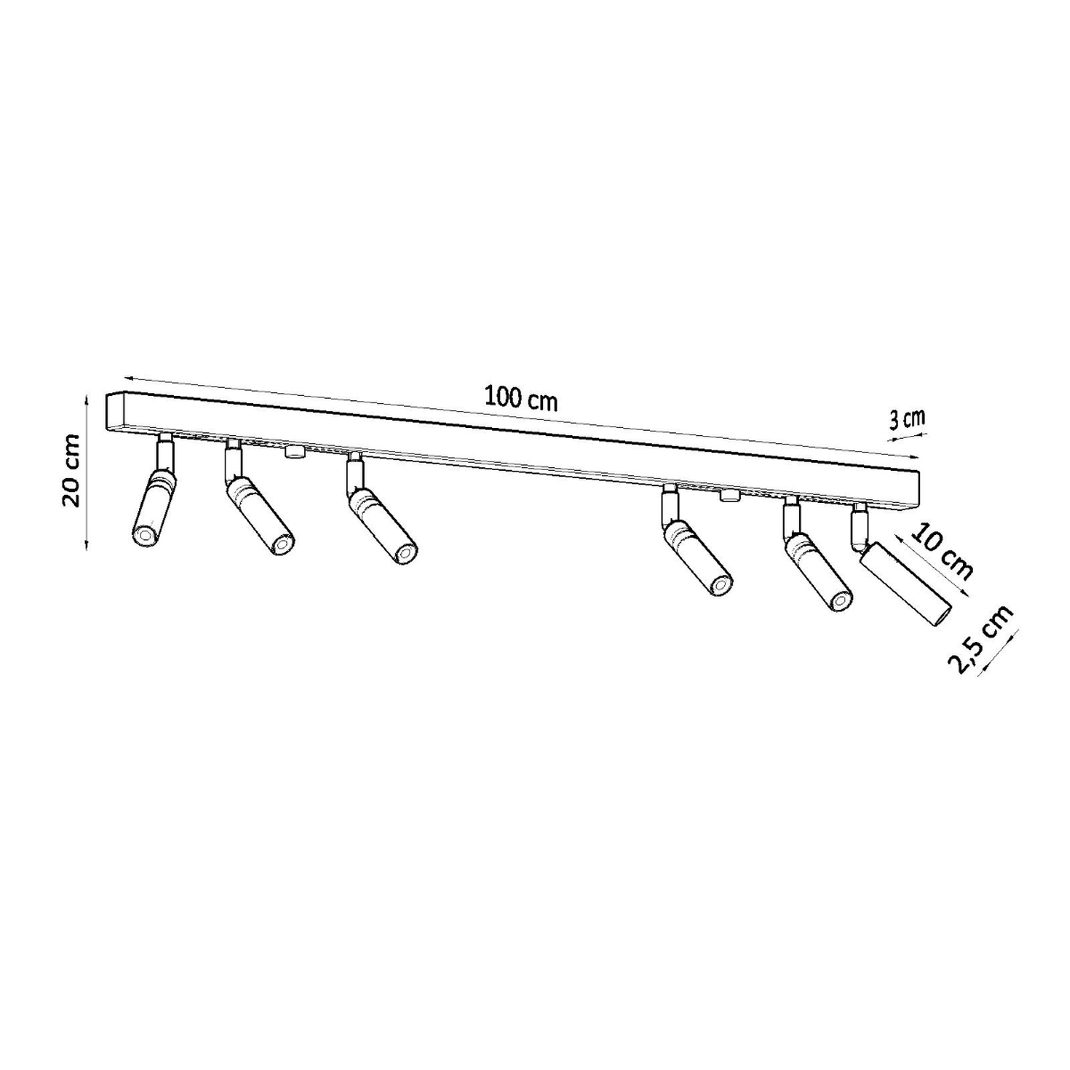 Ceiling Lamp Eyetech 6 White - Thumbnail 4