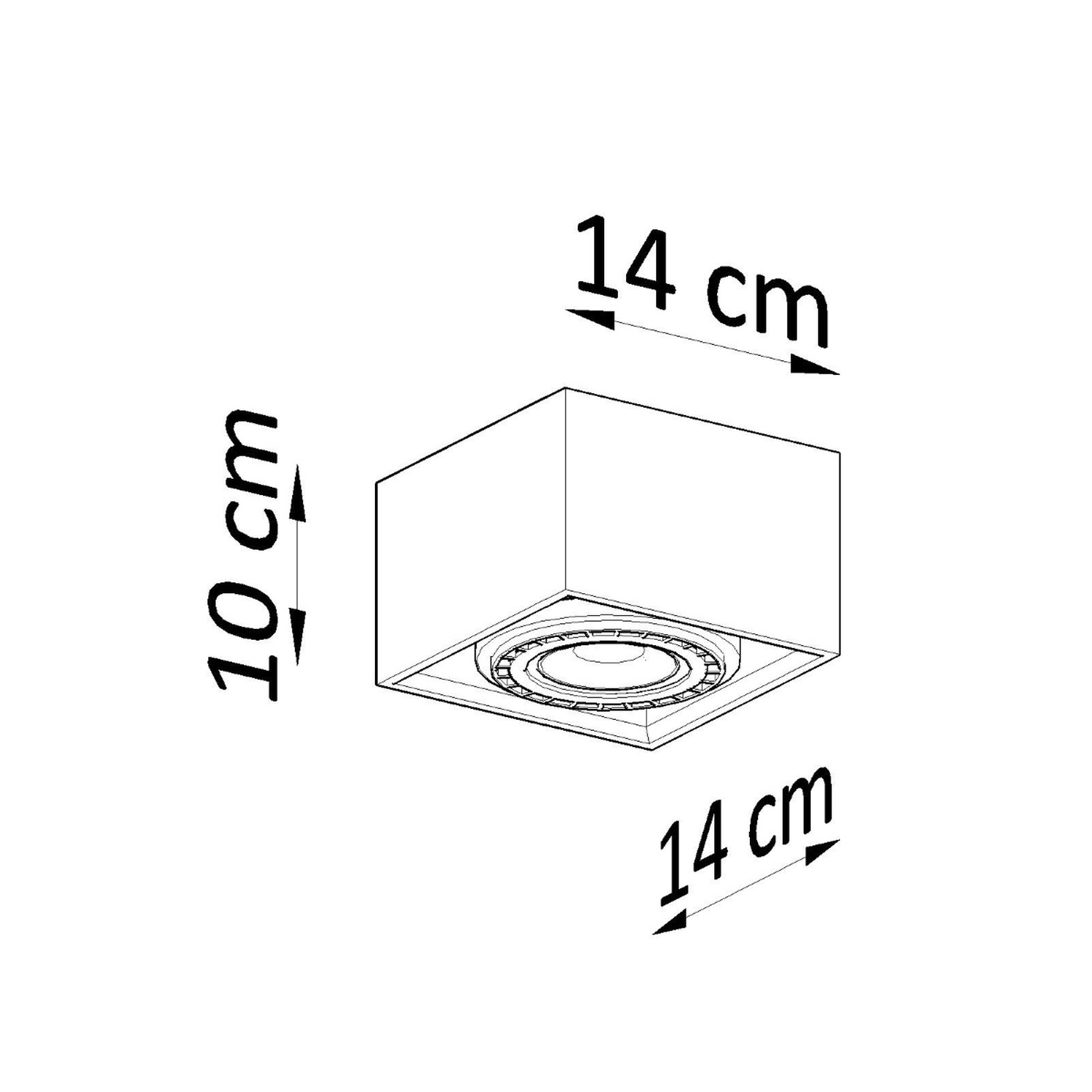 Ceiling Lamp Quatro 1 Natural Wood - Thumbnail 4