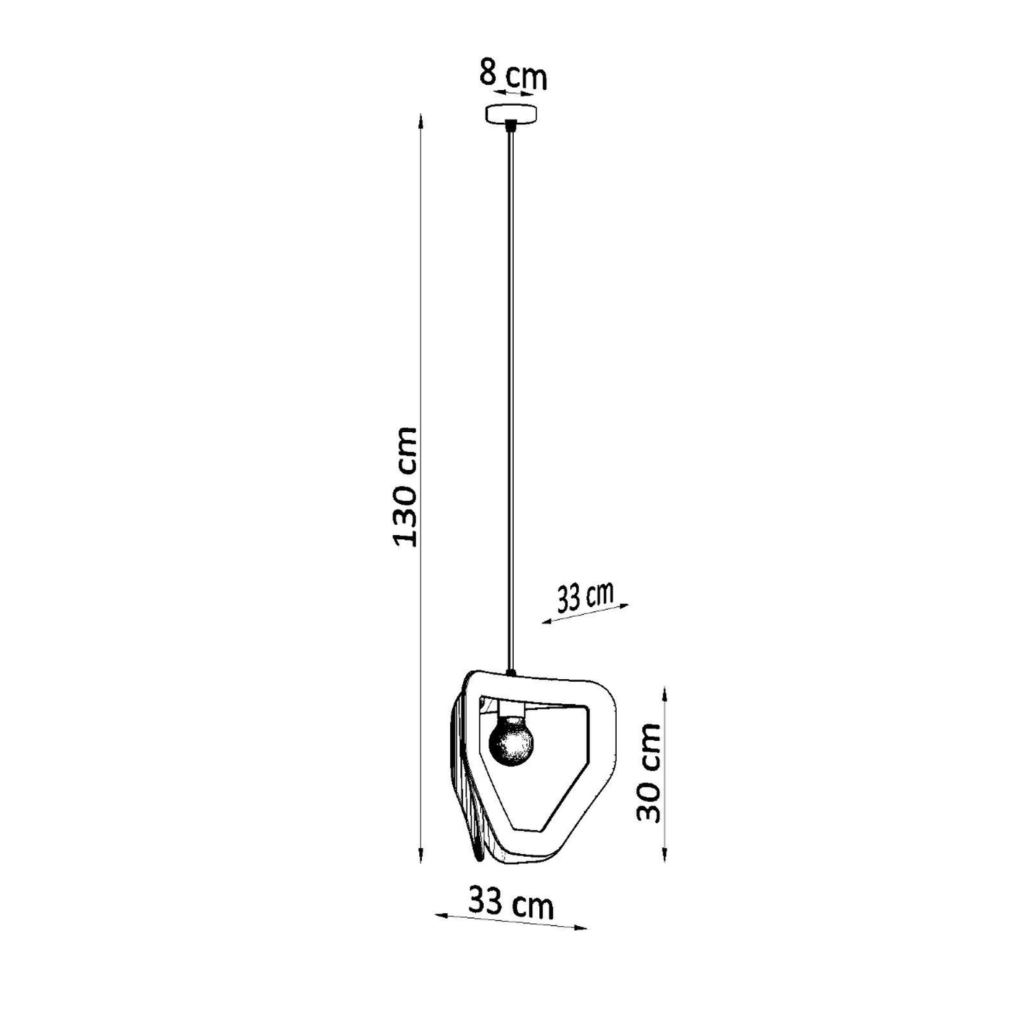 Pendant Lamp Tres White - Thumbnail 4